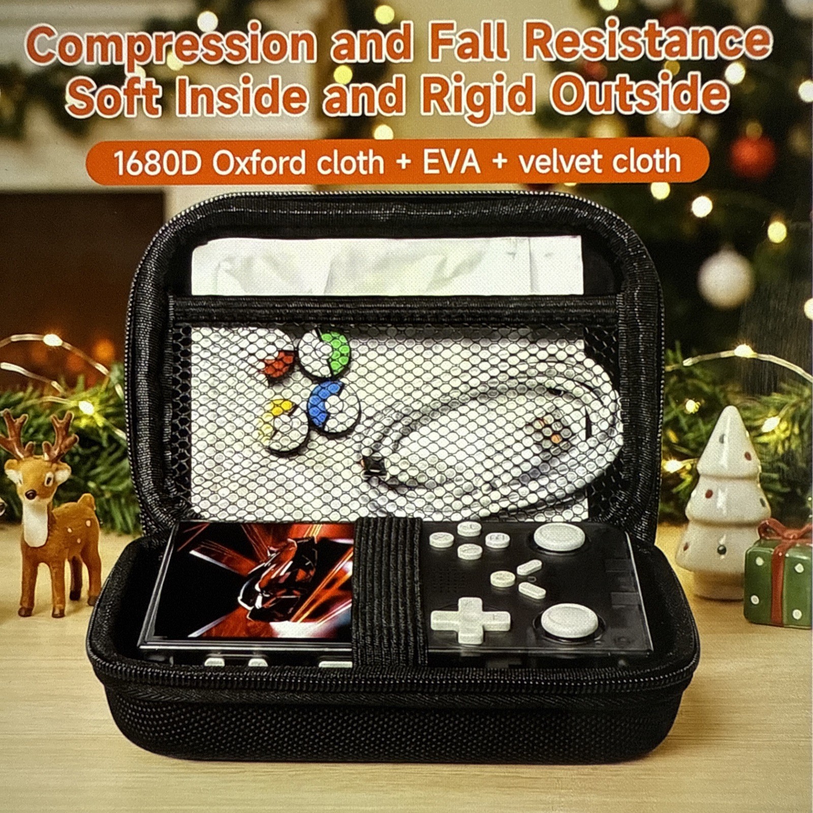 R40 Retro Handheld Game Console 3.5″ IPS Display 128G Dual Power Options W/games