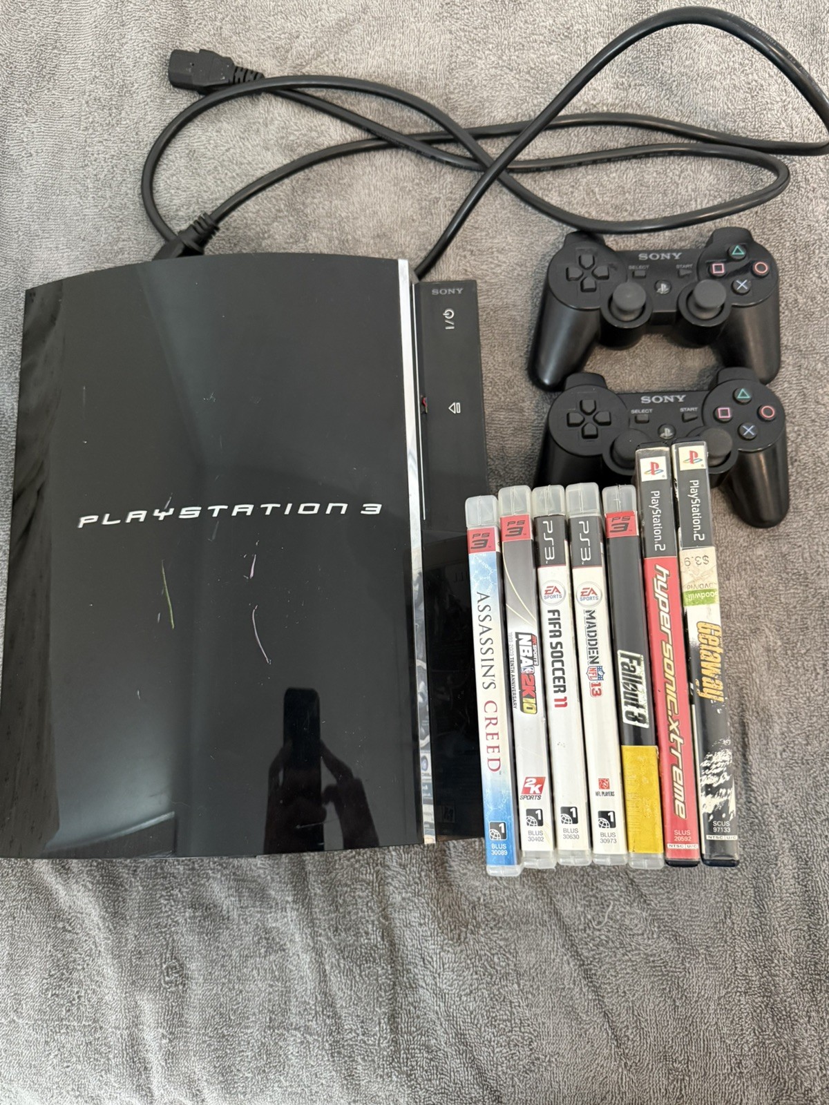 Sony PS3 CECHA01 60GB Backwards Compatible PS1 PS2 PS3 Console Bundle Tested