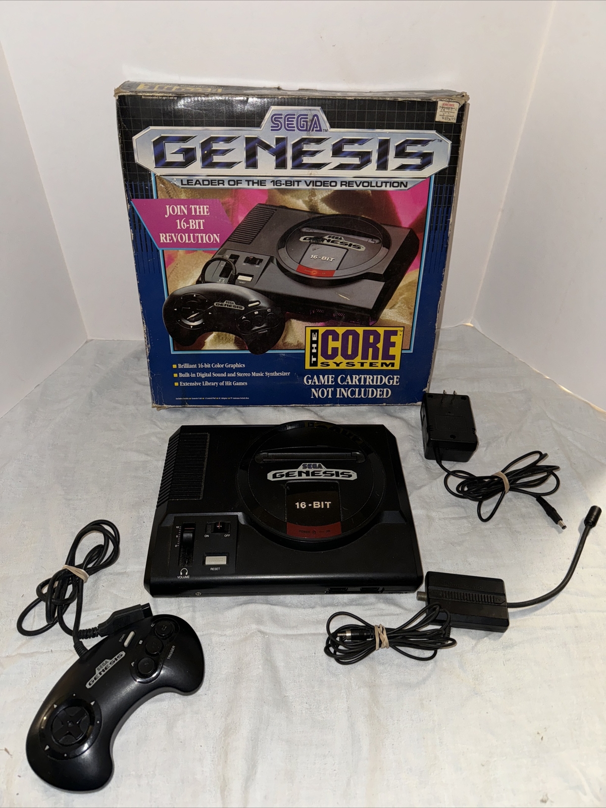 Sega Genesis Console Model 1 Bundle Core System – With Box – Tested – Authentic