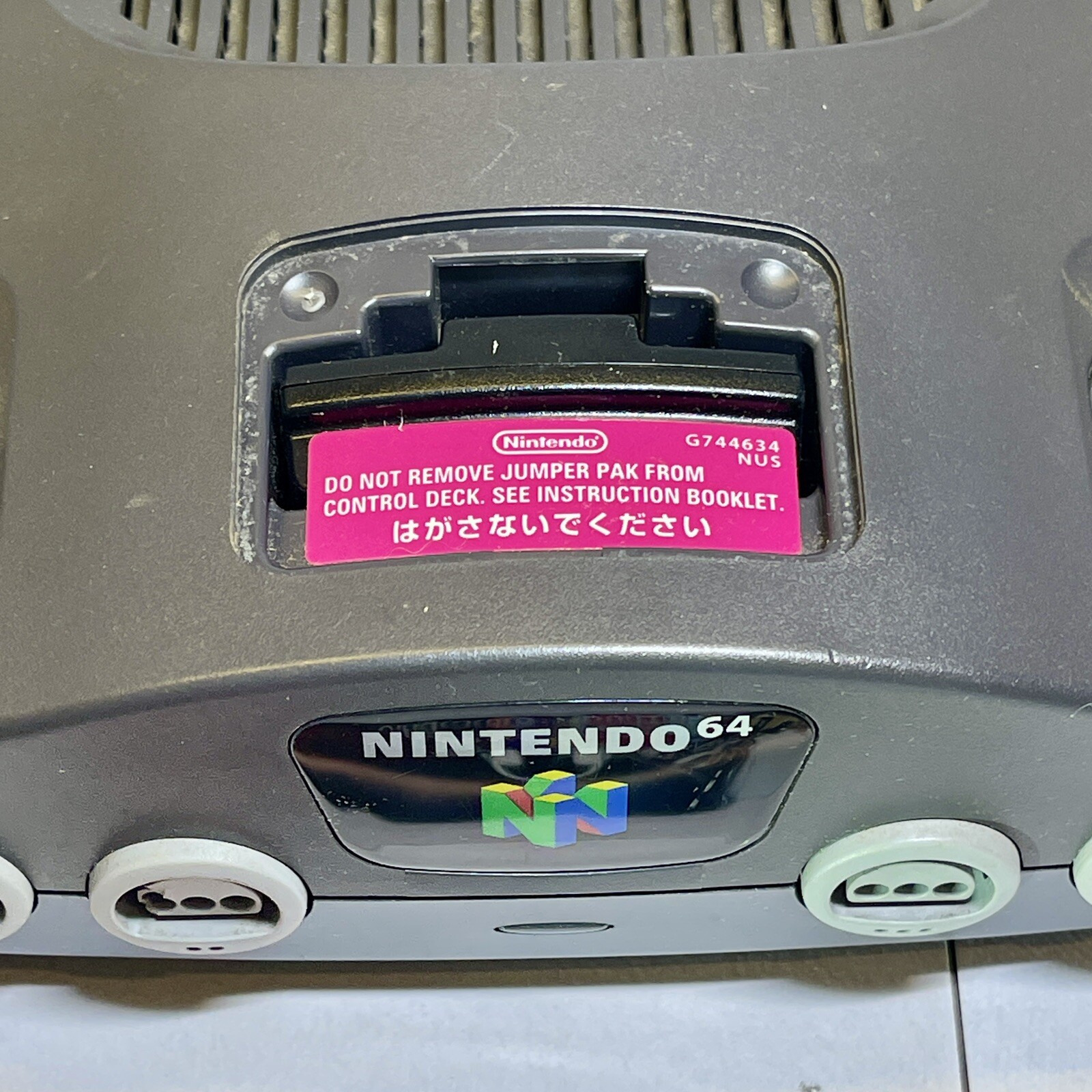 Nintendo 64 Console – Gray Used Boxed Play Tested Box/VG+ Console/VG+ Japan