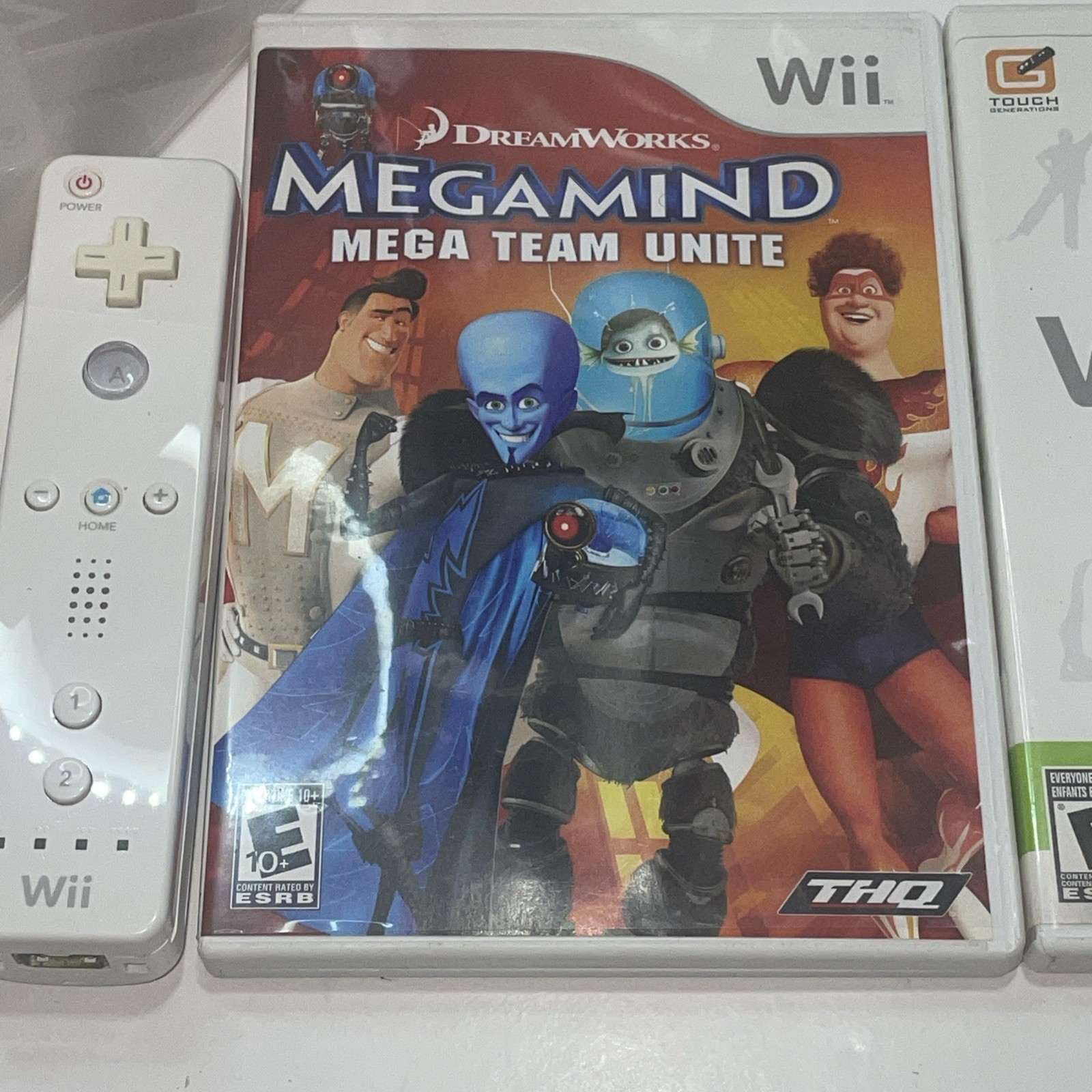 Nintendo Wii Console Gamecube Compatible W/ Controller & 3 Games Tested