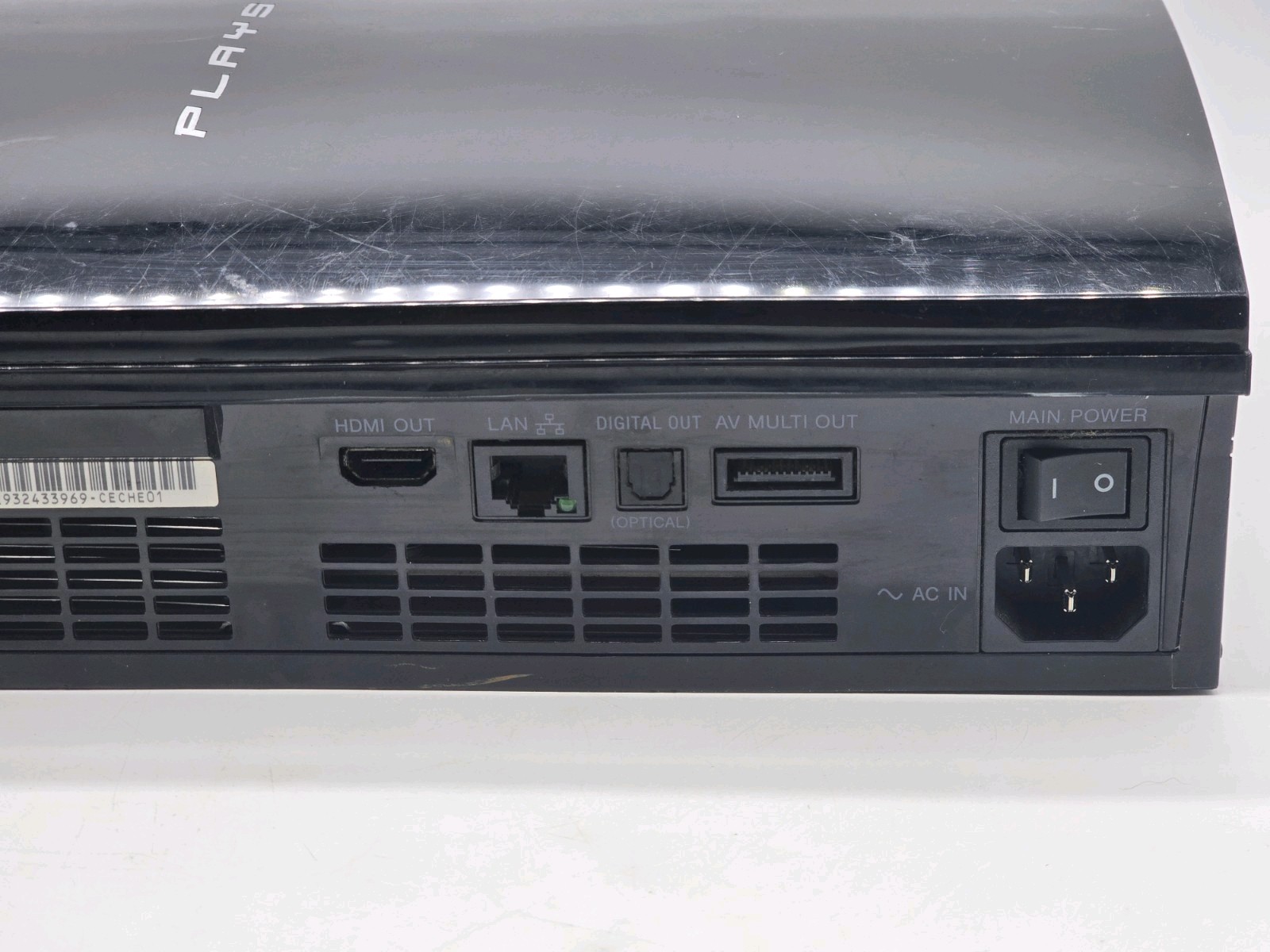 PlayStation 3 PS3 Fat Console Backward Compatible CECHE01 For Parts Or Repair