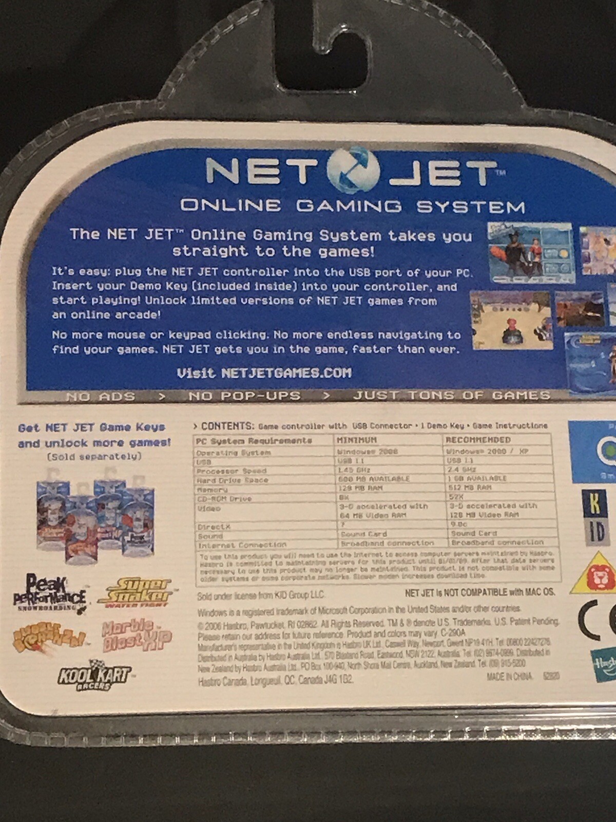New Tiger NETJET PC ONLINE Gaming System w/ Sample Game Demo Key Original!
