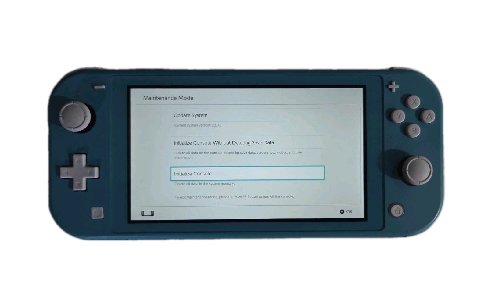 Nintendo Switch Lite Handheld System – Turquoise With Charger Reset / Excellent