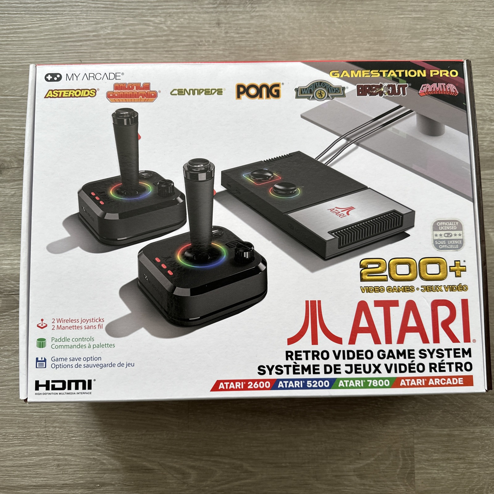 Atari Gamestation Pro My Arcade 200+ Games Console Retro 2 Joystick S HDMI