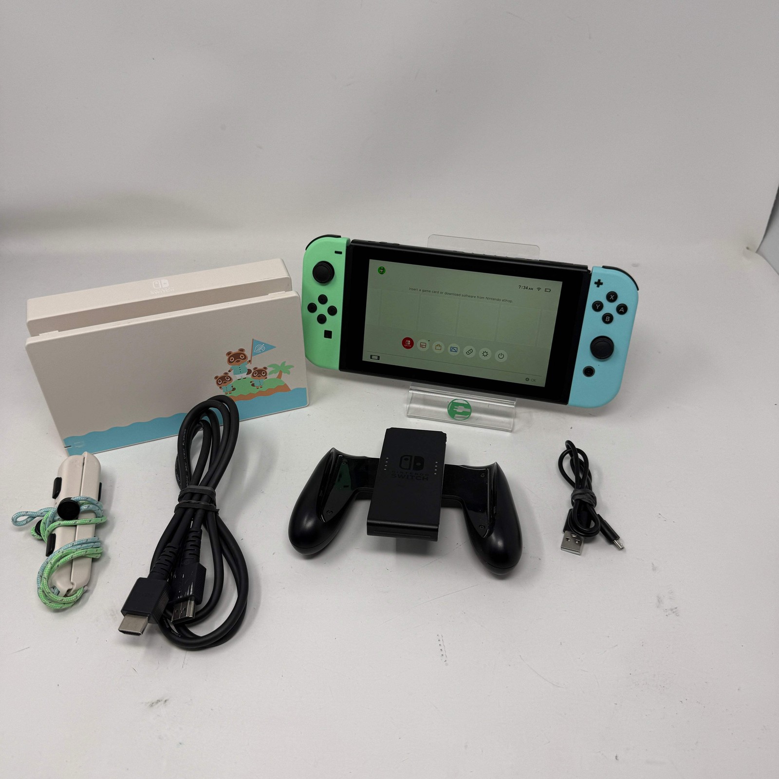 Nintendo Switch v2 Console Gaming System HAC-001(-01) Animal Crossing Edition