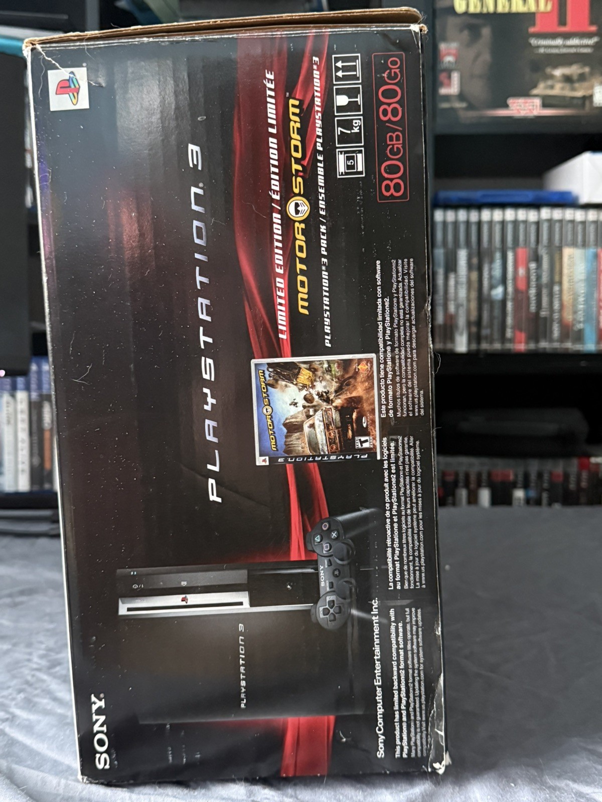 Sony PlayStation 3 80GB Console PS3 Bundle CECHE01 Backwards Compatible w Box