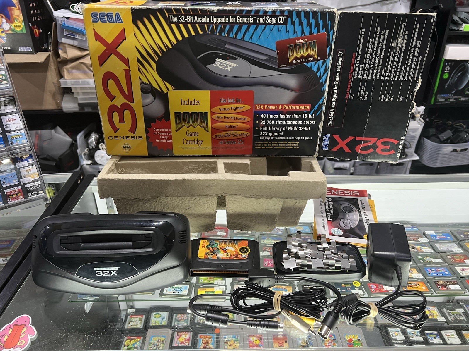 SEGA Genesis 32x Console Attachment (MK-84000) CIB RARE Very Nice – Tested DOOM