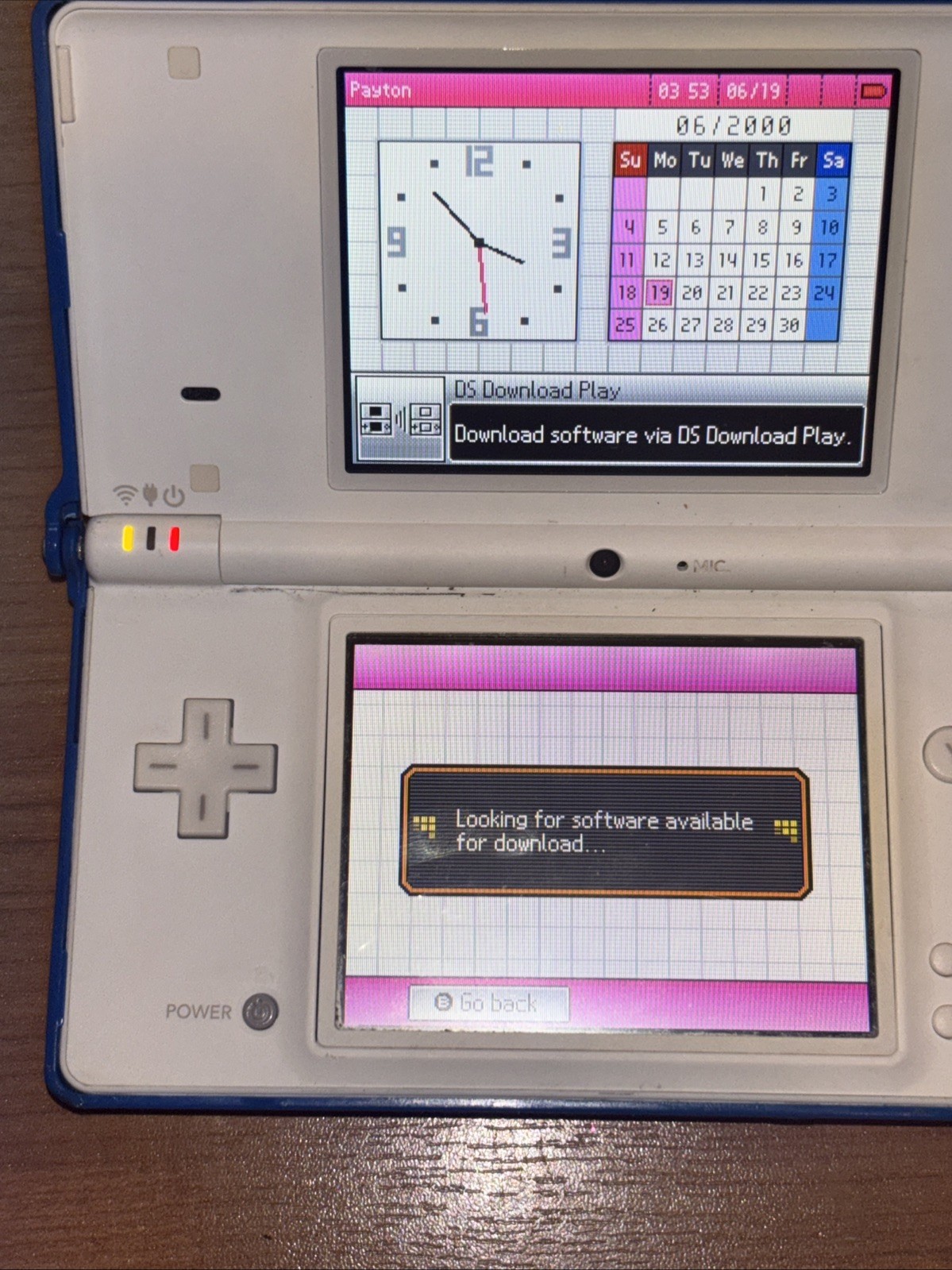 Nintendo DSi Handheld Game Console TWL-001 White TESTED – No Charger Or Stylus