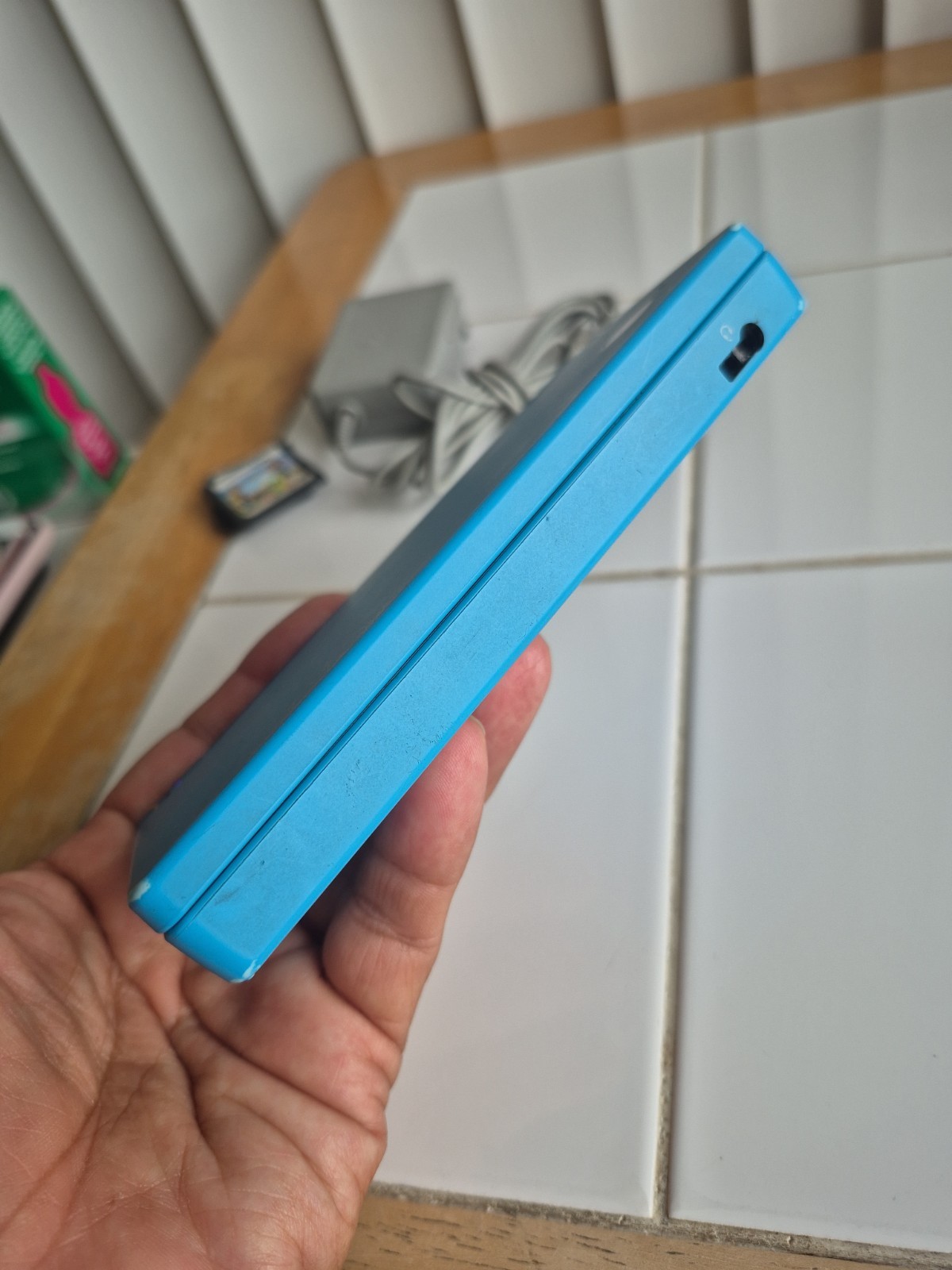 Nintendo DSi Light Blue Handheld System And Bundle Games
