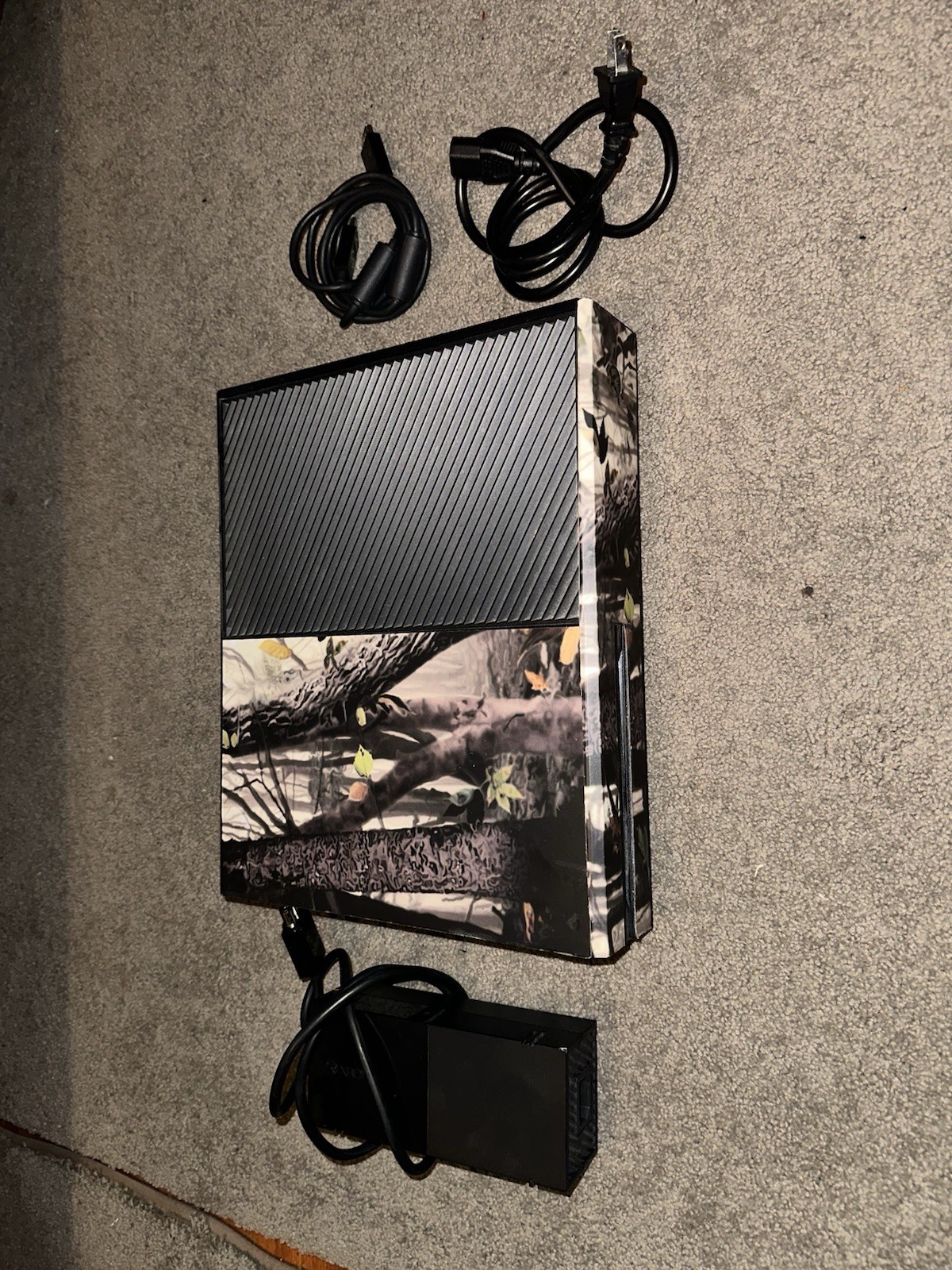 Microsoft Xbox One 365 GB Console Black Custom Camo Skin