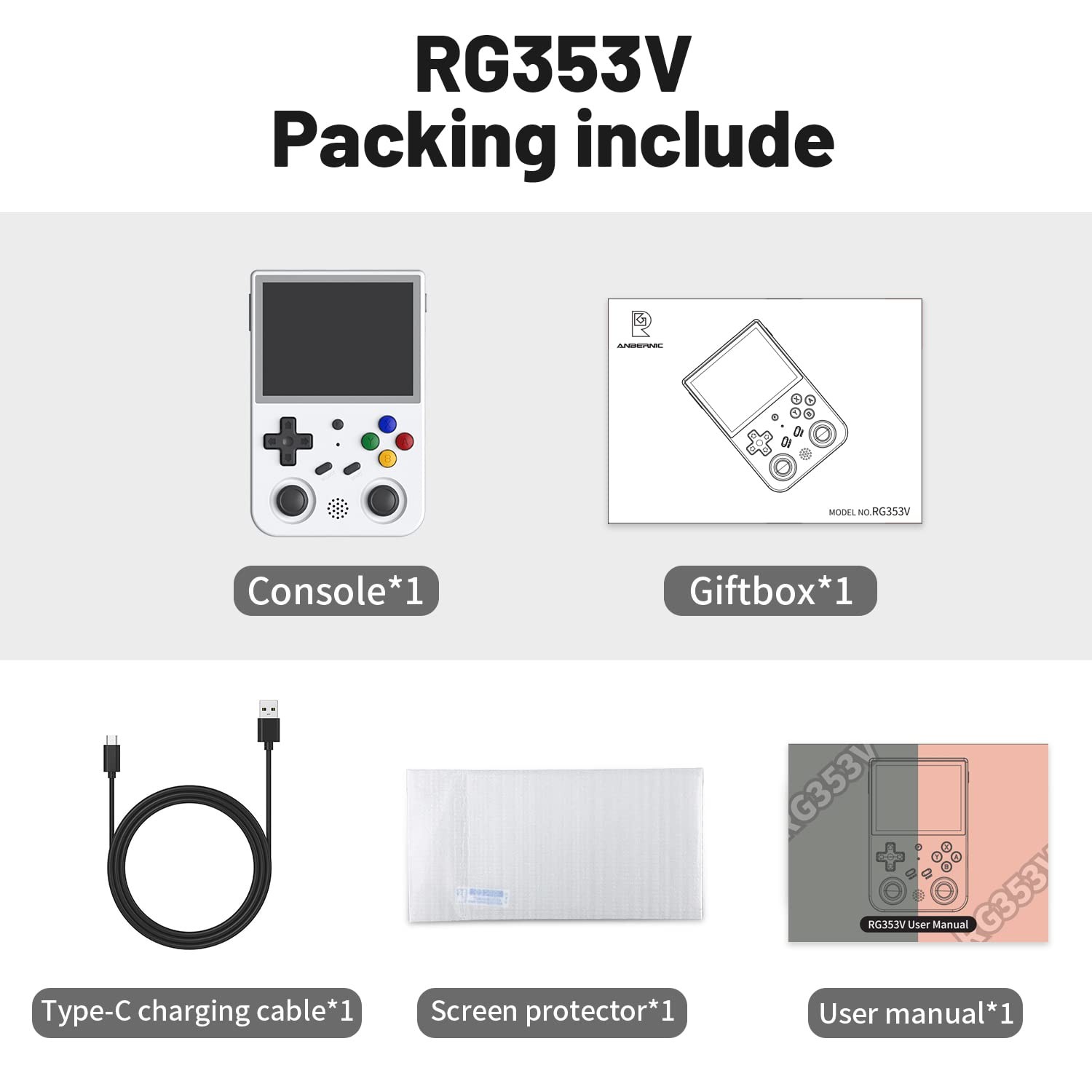 RG353V Retro Handheld Dual OS Android 11 Linux