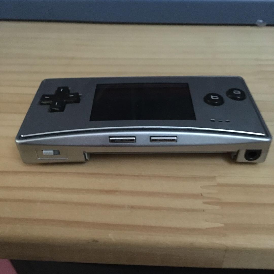 Nintendo GAME BOY Micro Console silver with adapter Video Game JP USED