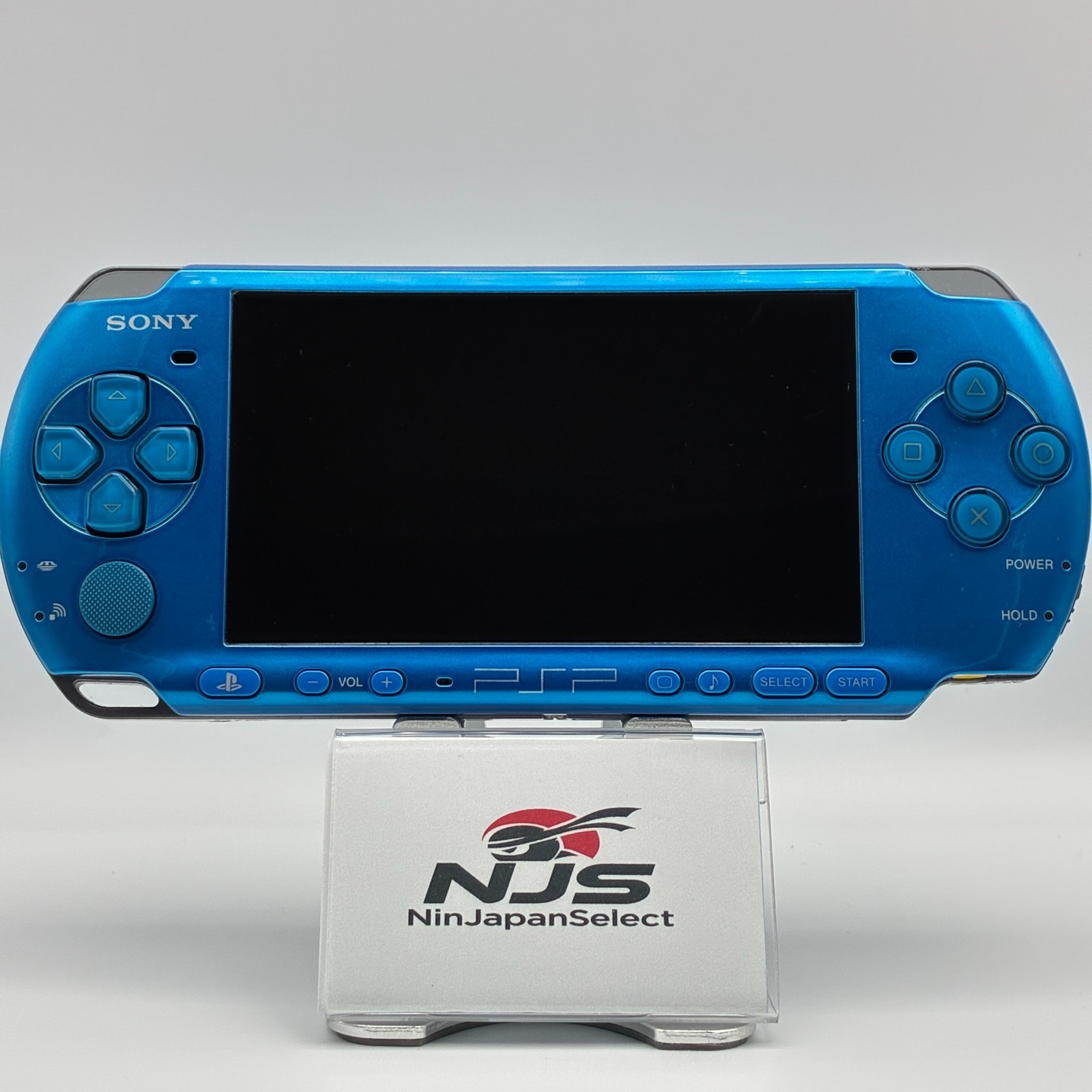 Sony PSP-3000 Vibrant Blue Japan Import w/ New Battery USB-C connector 4GB MS