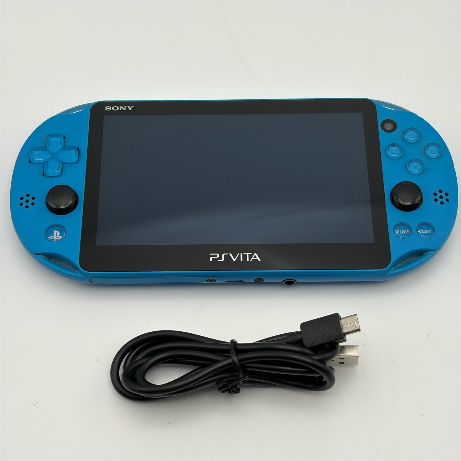 SONY PS Vita PCH-2000 Console Blue Very Good Fast Shipping No joystick drift.