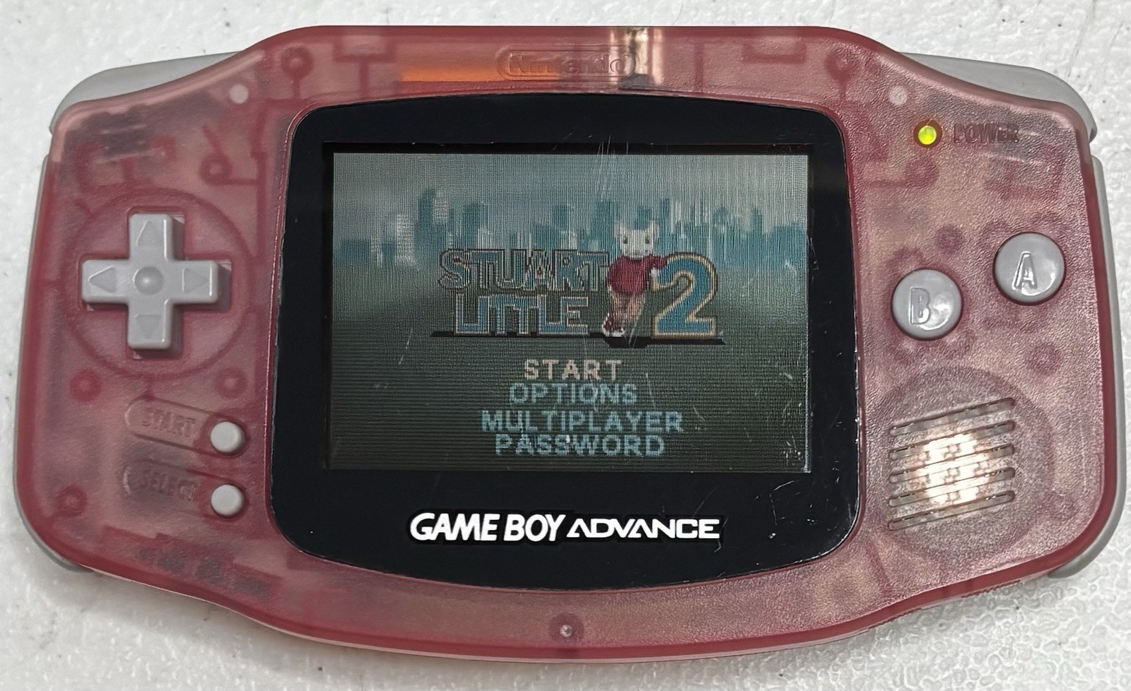 Nintendo Game Boy Advance GBA Glacier Pink AGB-001 + 3 Games TESTED Read Desc