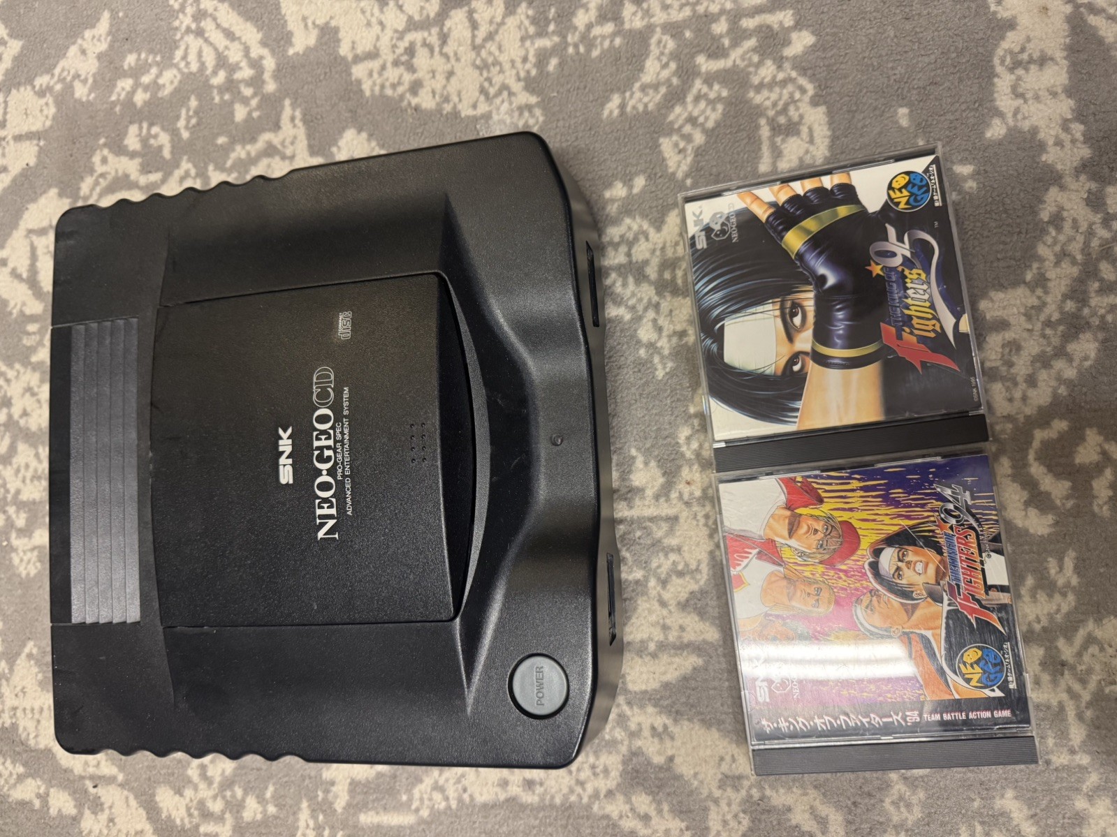 SNK NEO GEO CD CD-T01 Console Tested Boxed Set Japan Controller AC AV