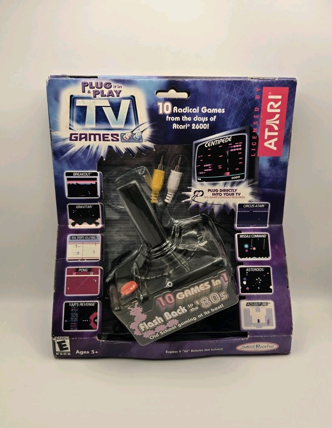 Atari Plug And Play TV Games Flashback To The 80s Jakks Pacific In Box