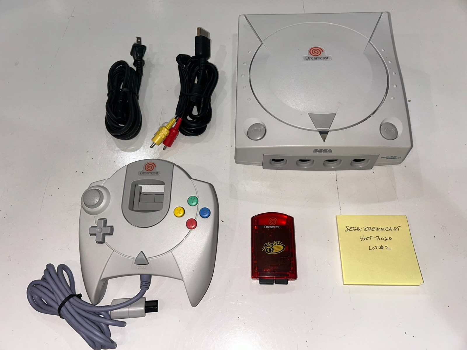 Sega Dreamcast HKT-3020 ① System Console Complete with OEM Controller, Cables #2