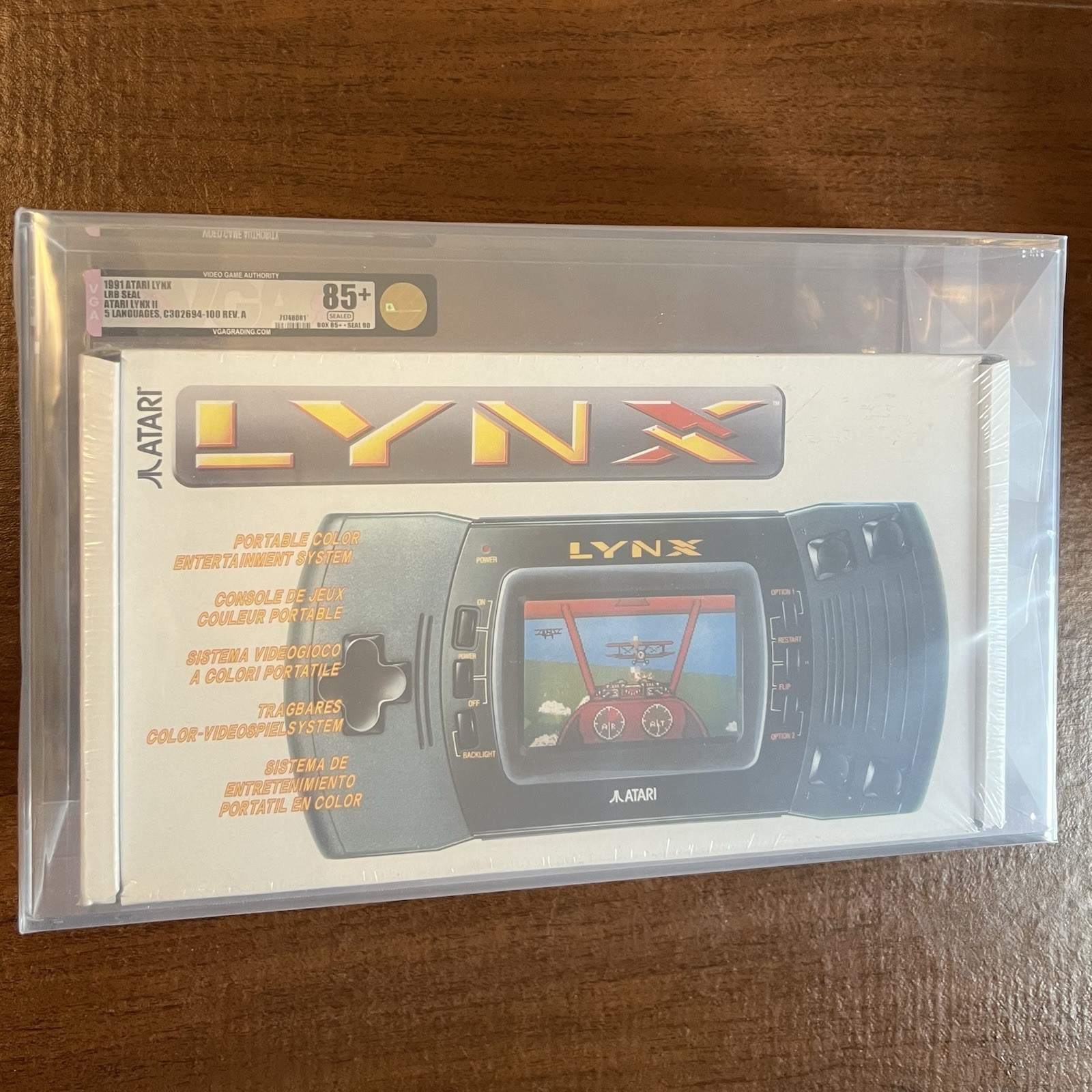 1991 Atari Lynx II 2 Console Sealed Graded VGA 85+ LRB Seal 5 Languages