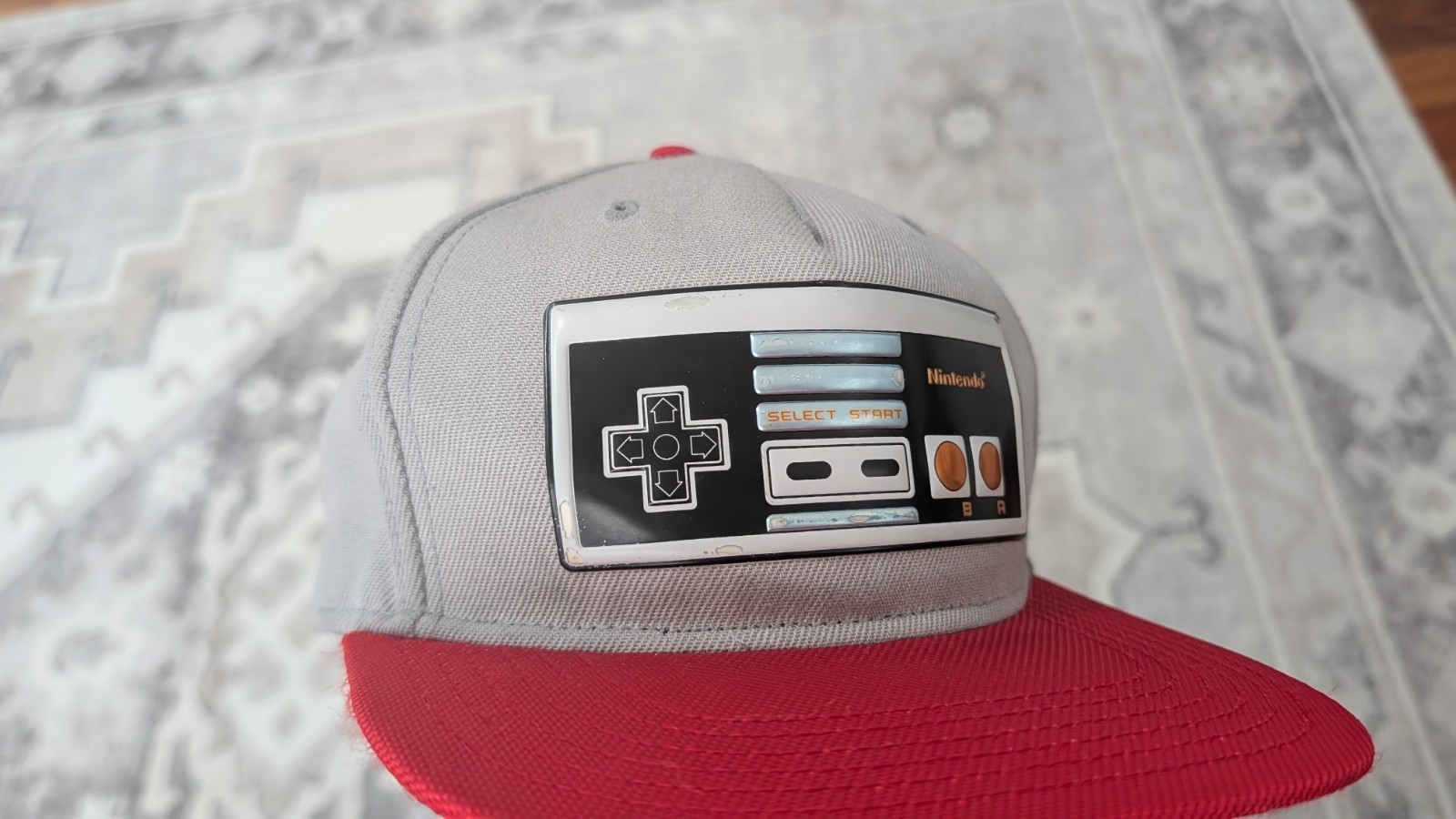Nintendo Gray & Red Retro Controller Snapback Hat