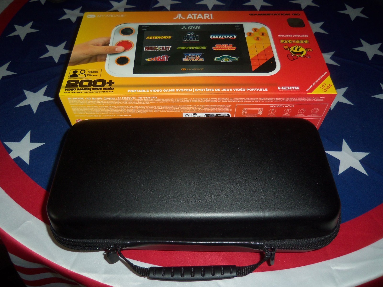 MY ARCADE ATARI GAMESTATION GO RECHARGEABLE BATTERY OVER 200+ PRELOADED RETRO