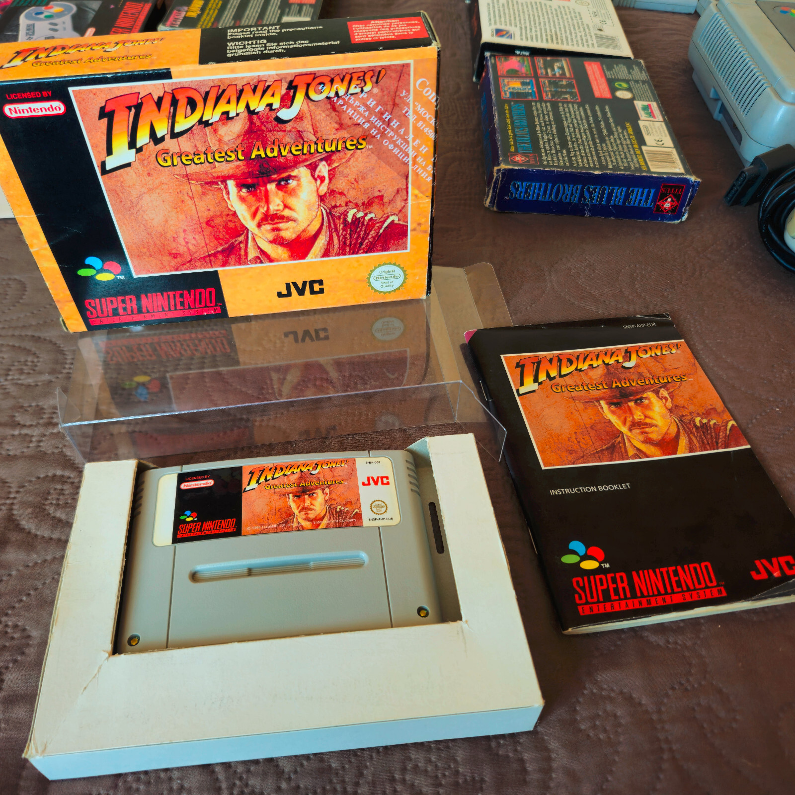 Super Nintendo Snes bundle games console region adapter boxed joblot donkey kong