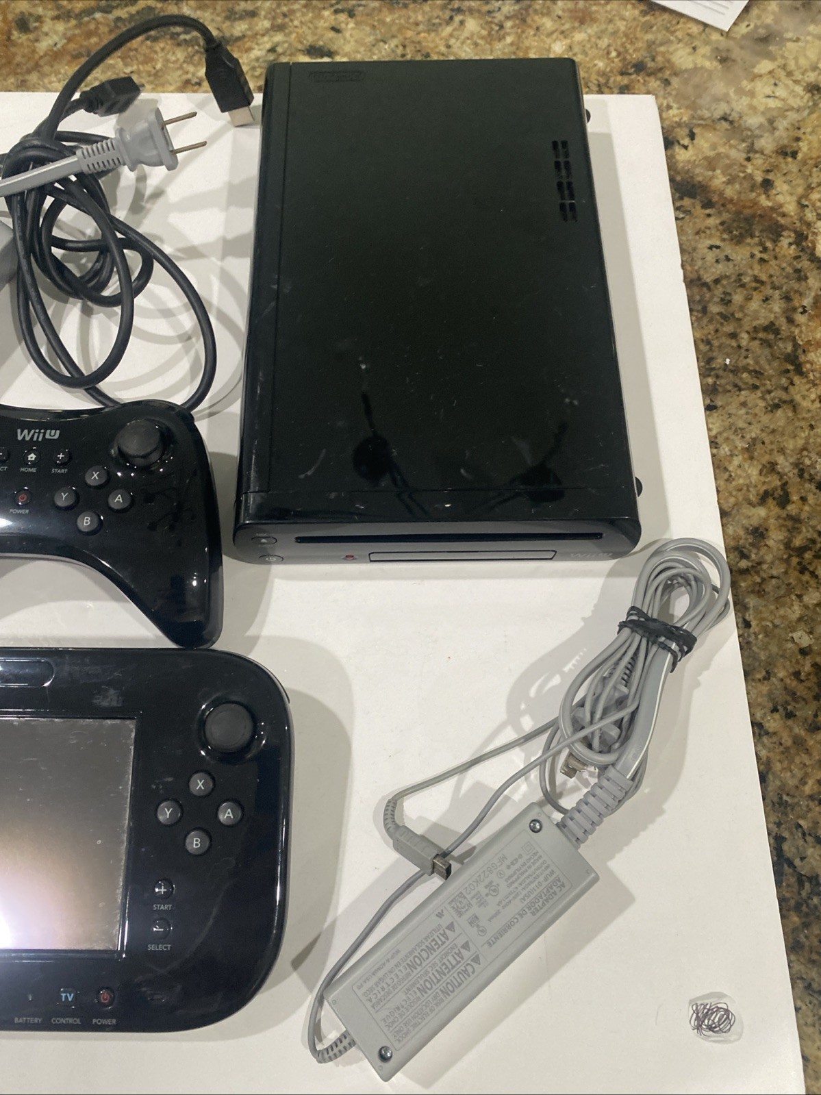 Nintendo Wii U Console 32GB + Minecraft Game Set Bundle Need Repair
