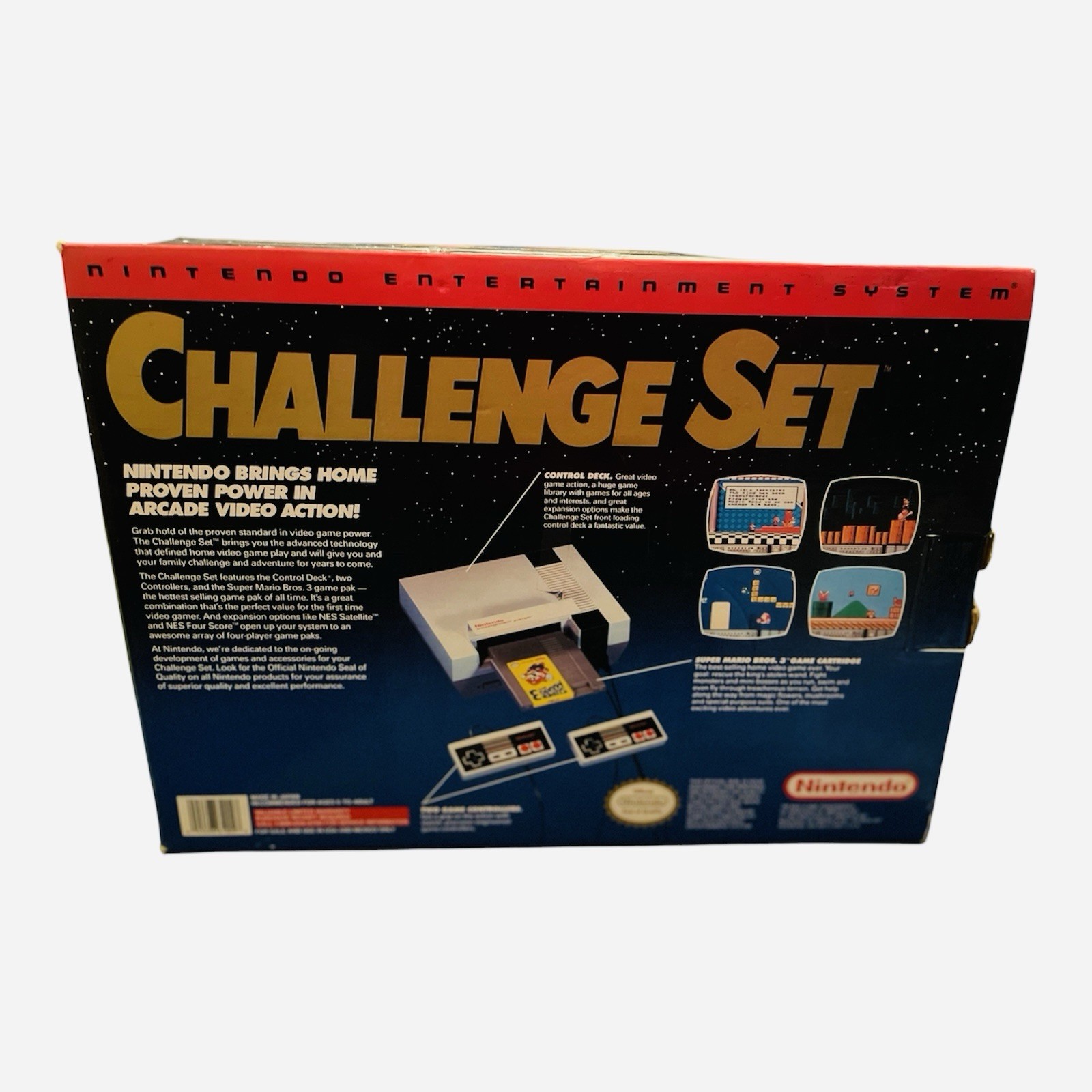 Nintendo NES Challenge Set Console w/ Box, Super Mario Bros. 3, tested working