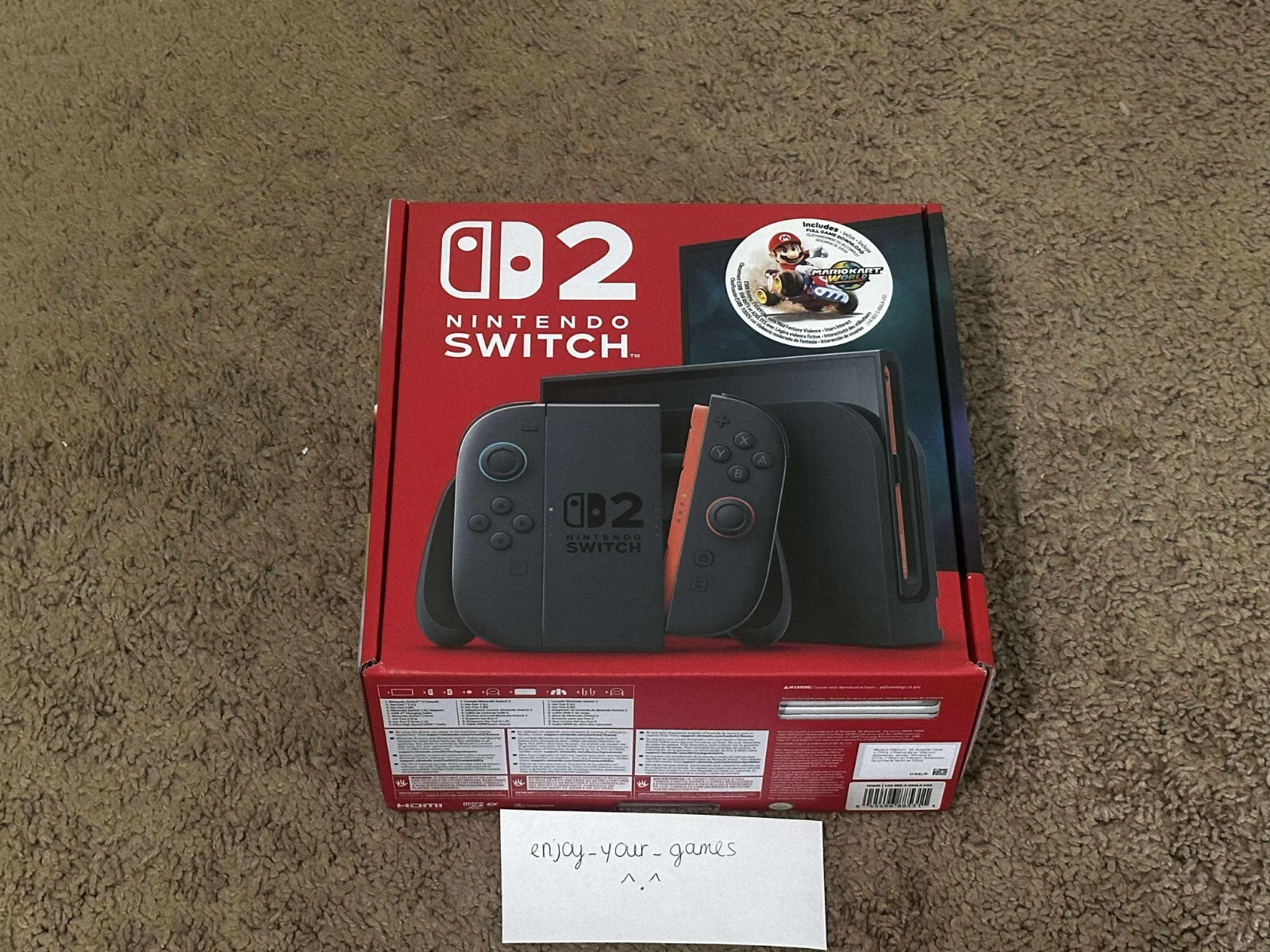 Nintendo Switch 2 Console + Mario Kart World Bundle 256GB US Seller IN HAND NEW