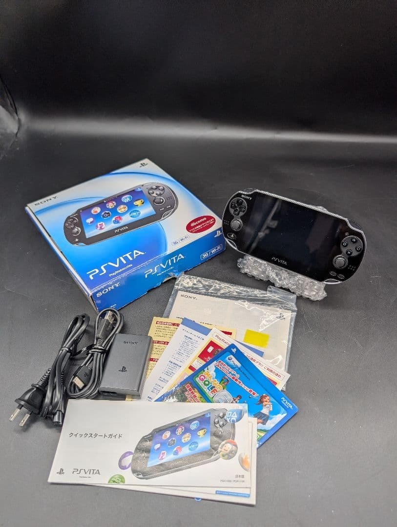 Mint Sony PlayStation Vita PS VITA 3G/Wi-Fi PCH-1100 OLED Handheld Console Black