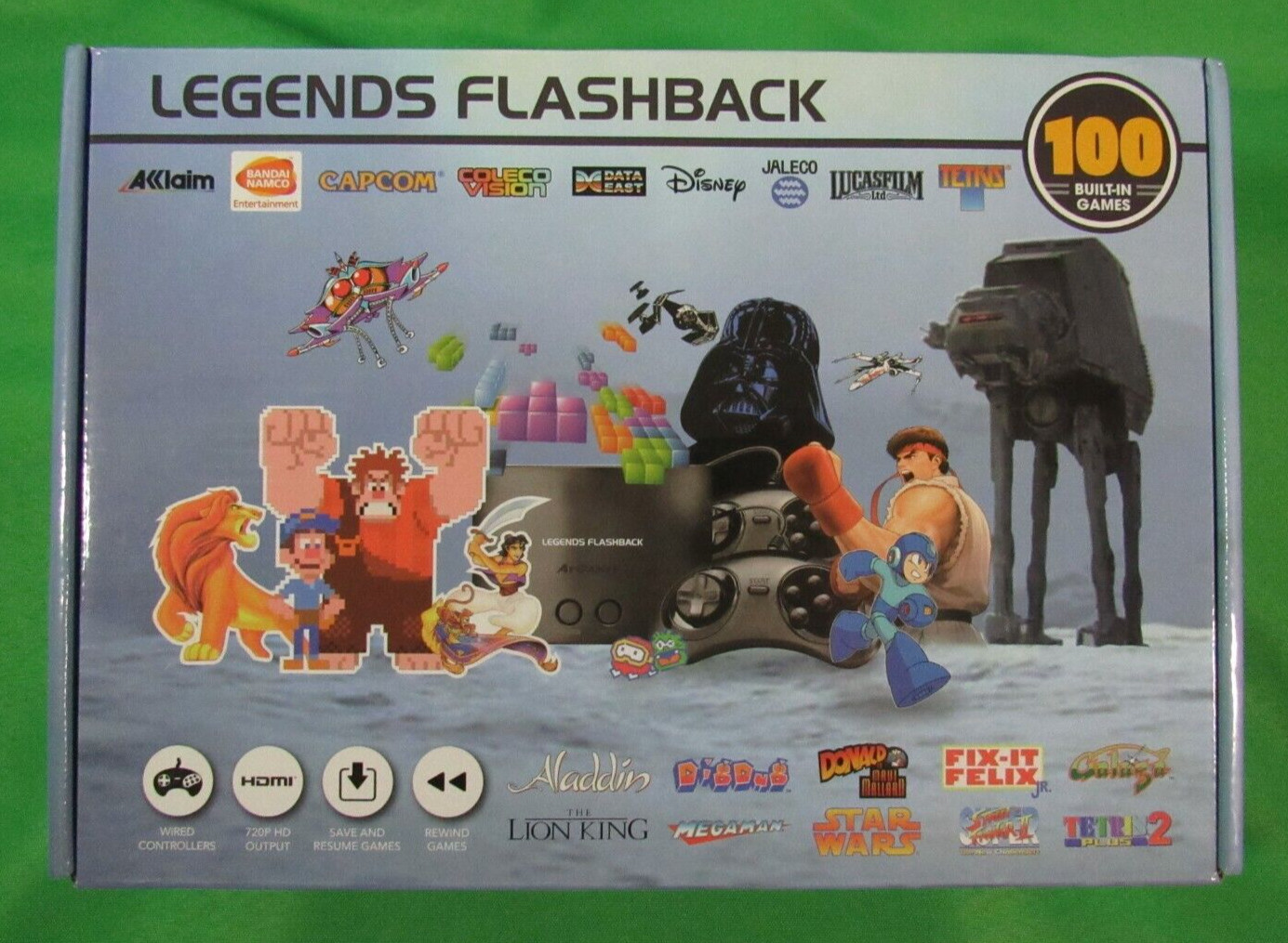 AtGames Legends Flashback HDMI Console Built-in Games with 2 Controllers