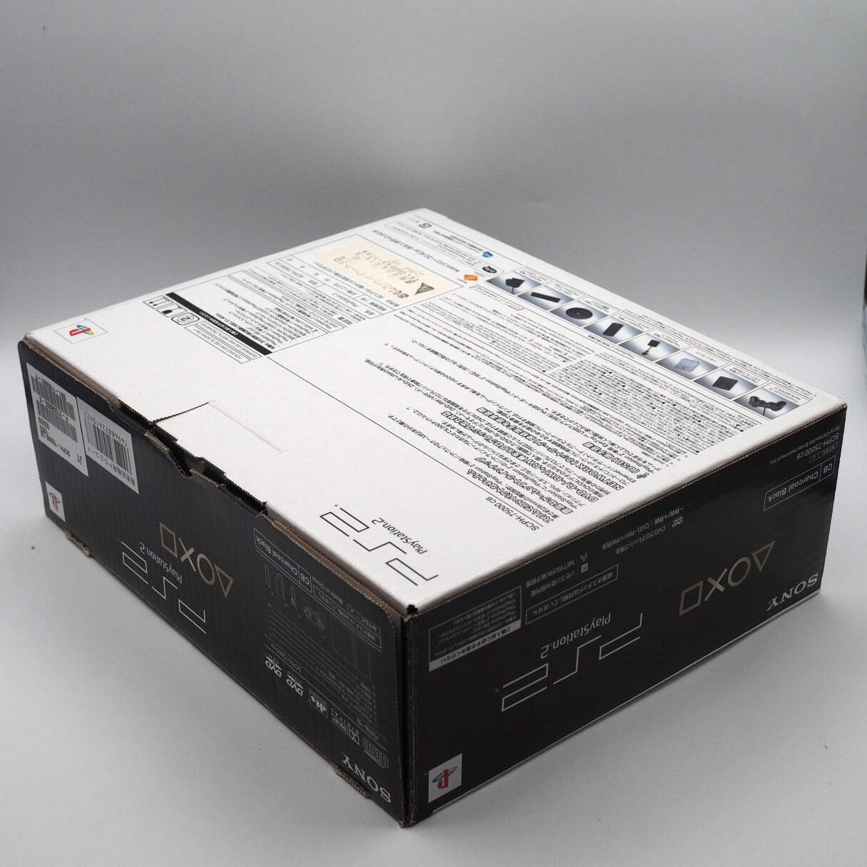 Sony PS2 Console system SCPH-75000 CB Charcoal Black Boxed NTSC-J Tested Working