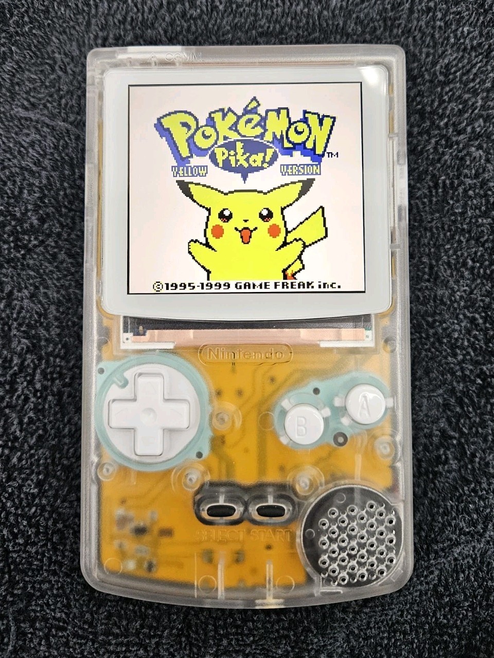 Clear 💎 FPGBC Gameboy Color GBC Funnyplaying XL IPS Screen USB-C W/ CASE