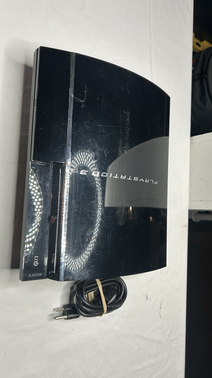 Playstation 3 Fat CECHA01 PS3 Backwards Compatible Console & AC Cord ONLY TESTED