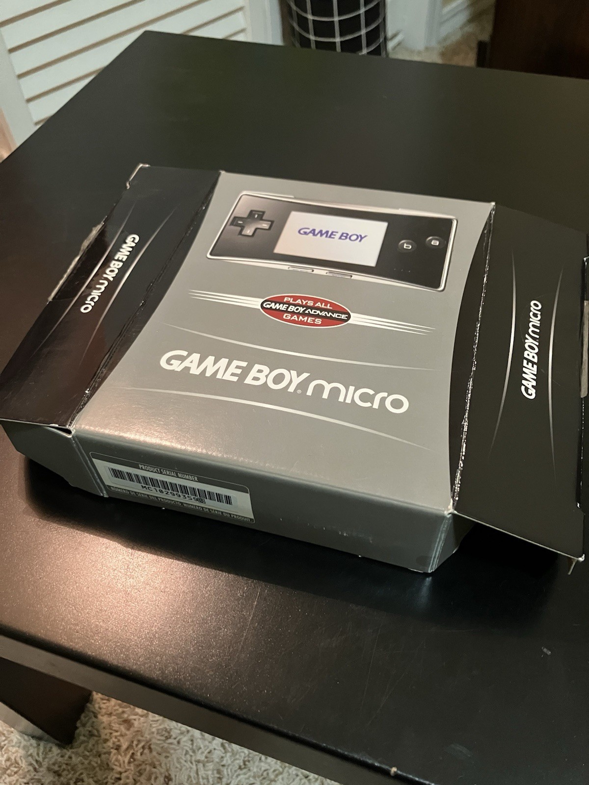 Nintendo Game Boy Micro Silver/Black w/ Box Manuals