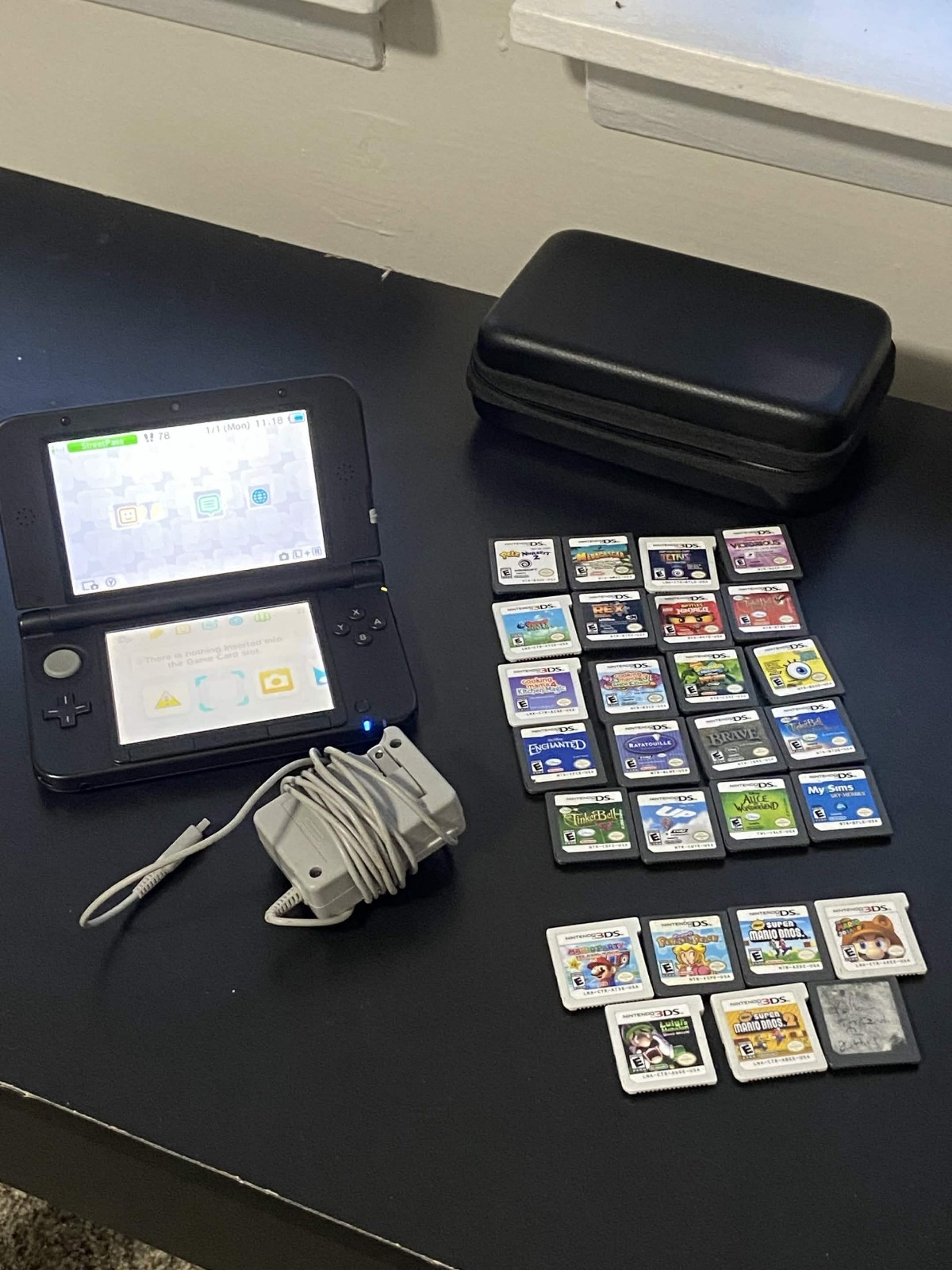 Nintendo 3DS XL + 27 Games Bundle – Tested & Working, **Read Description**