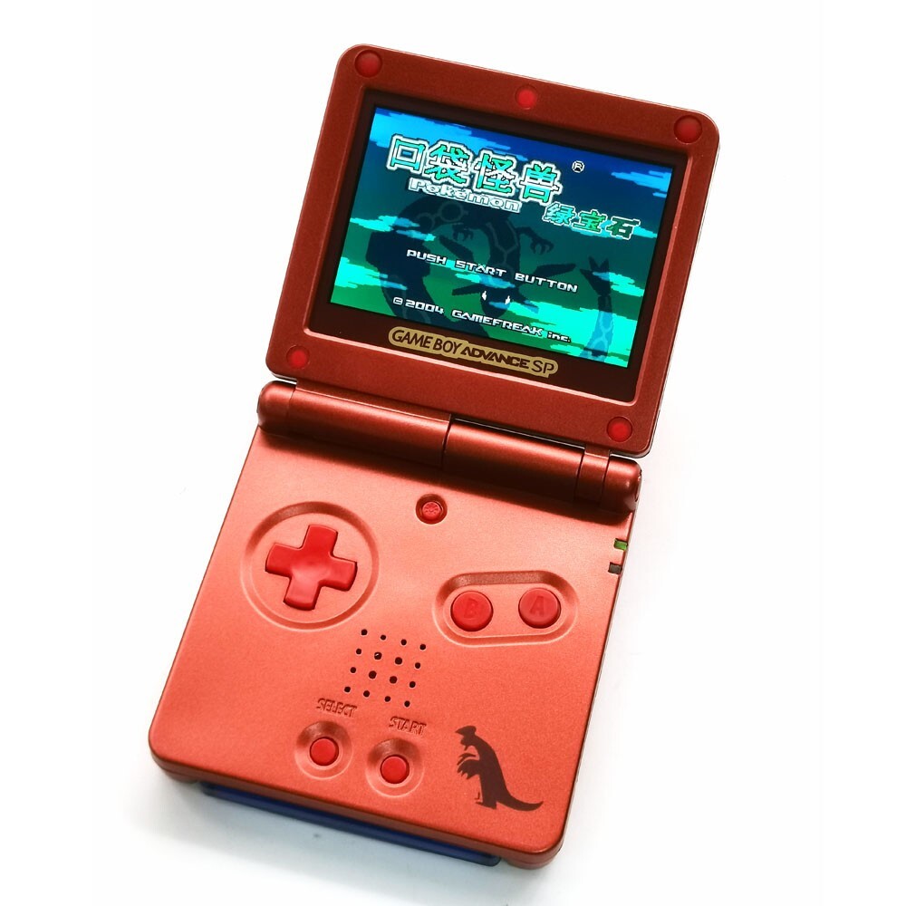 Game Boy Advance SP Red Console modify IPS V5 LCD Backlight Screen 720×480