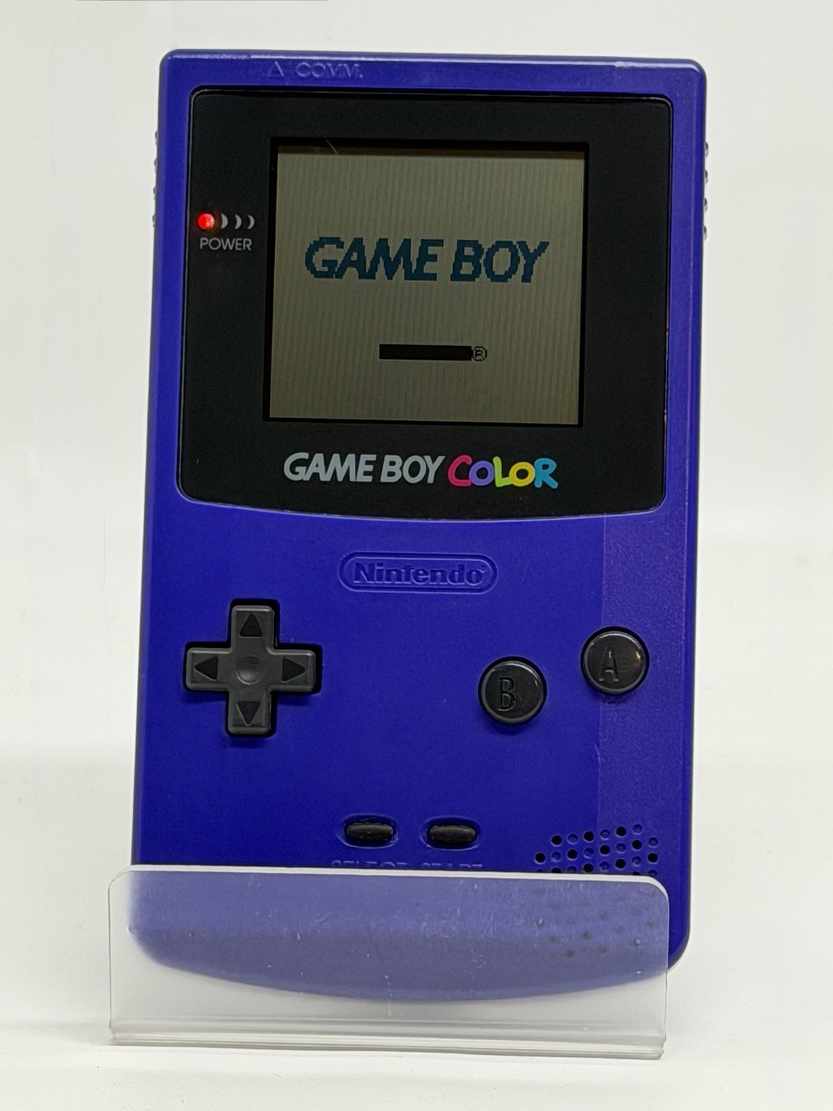 Gameboy Color Console Purple Grape Nintendo GBC Tested Works CGB-001