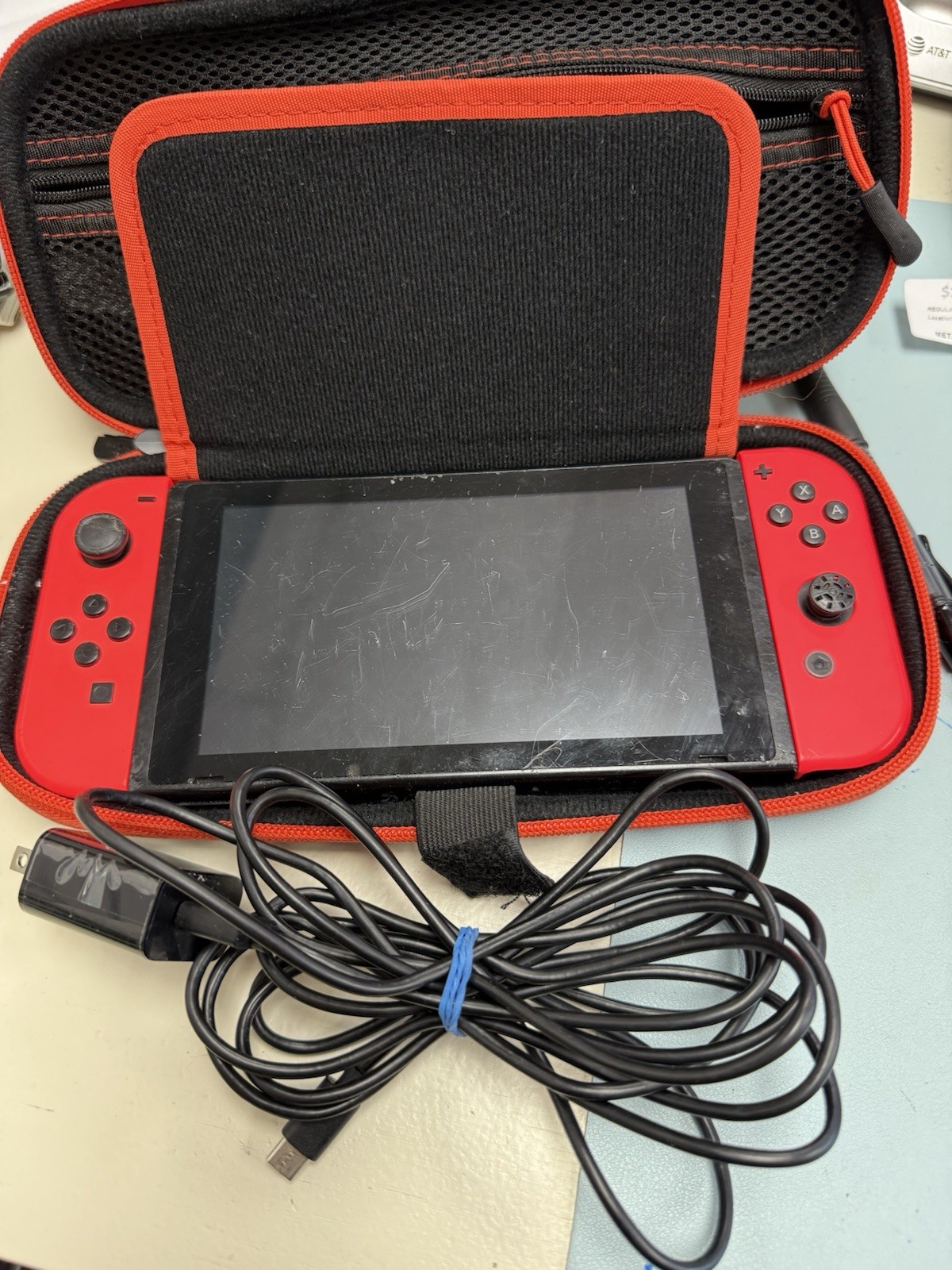 Nintendo Switch HAC-001(-01) Handheld Game Console AS IS-WORKS- READ DESCRIPTION
