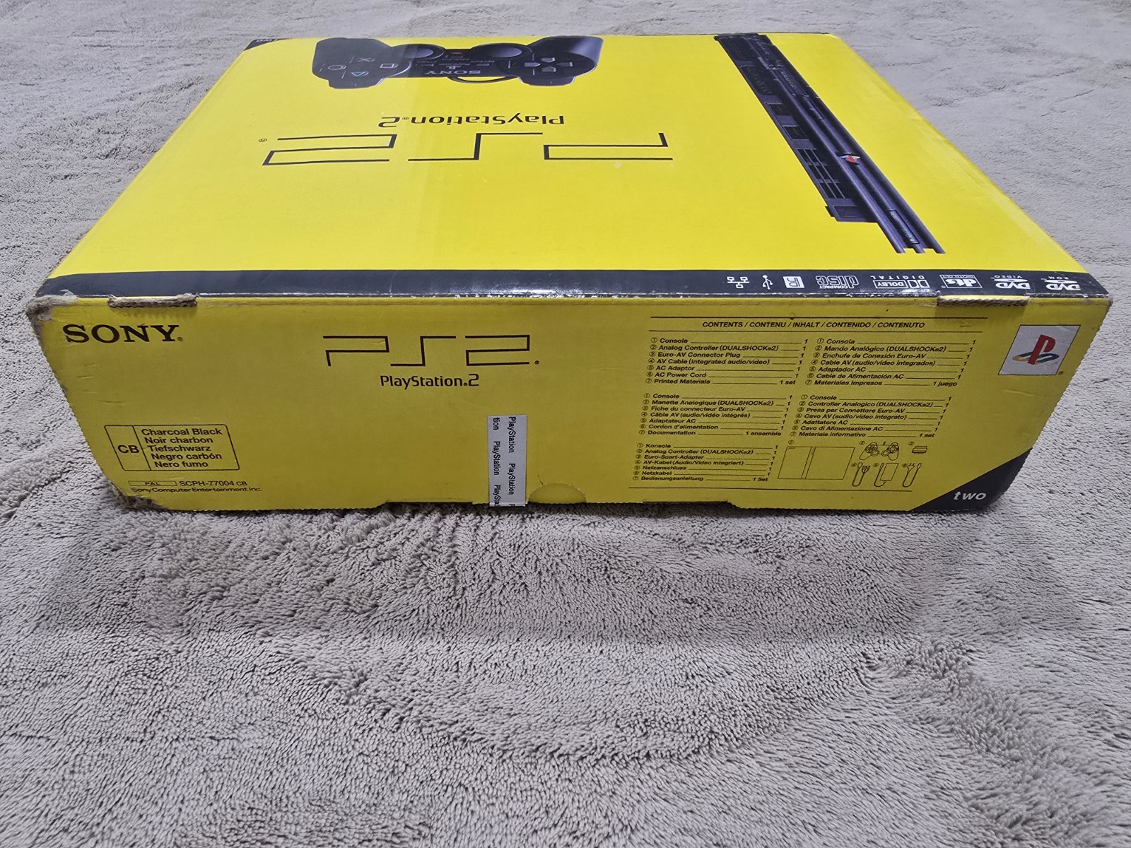 Sony PlayStation 2 PS2 Slim Console PAL CIB BOXED SCPH-77004 TESTED With Extras