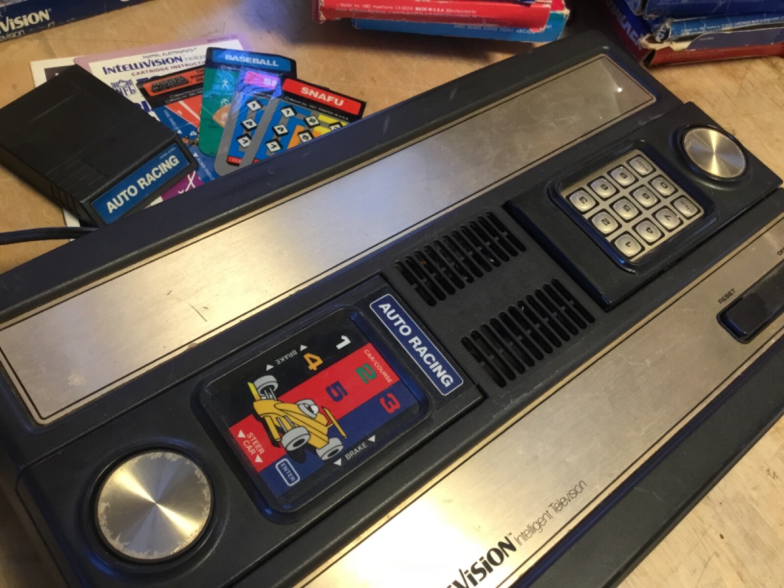 Intellivision Console w 18 Games, empty boxes, extras included, Model 2609, 1981