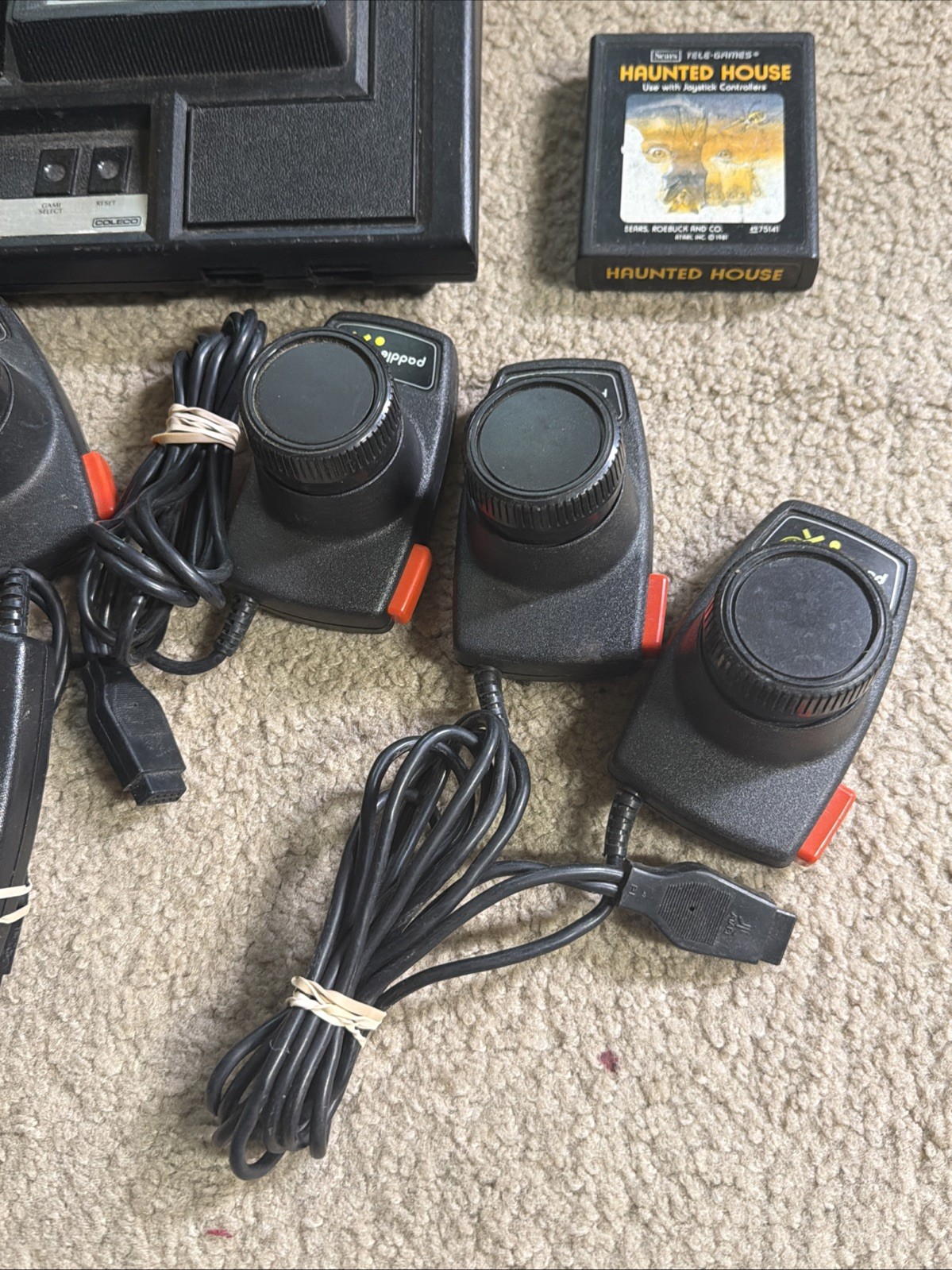 Colecovision Console And Controls •UNTESTED AS IS!!• READ DESCRIPTION!!
