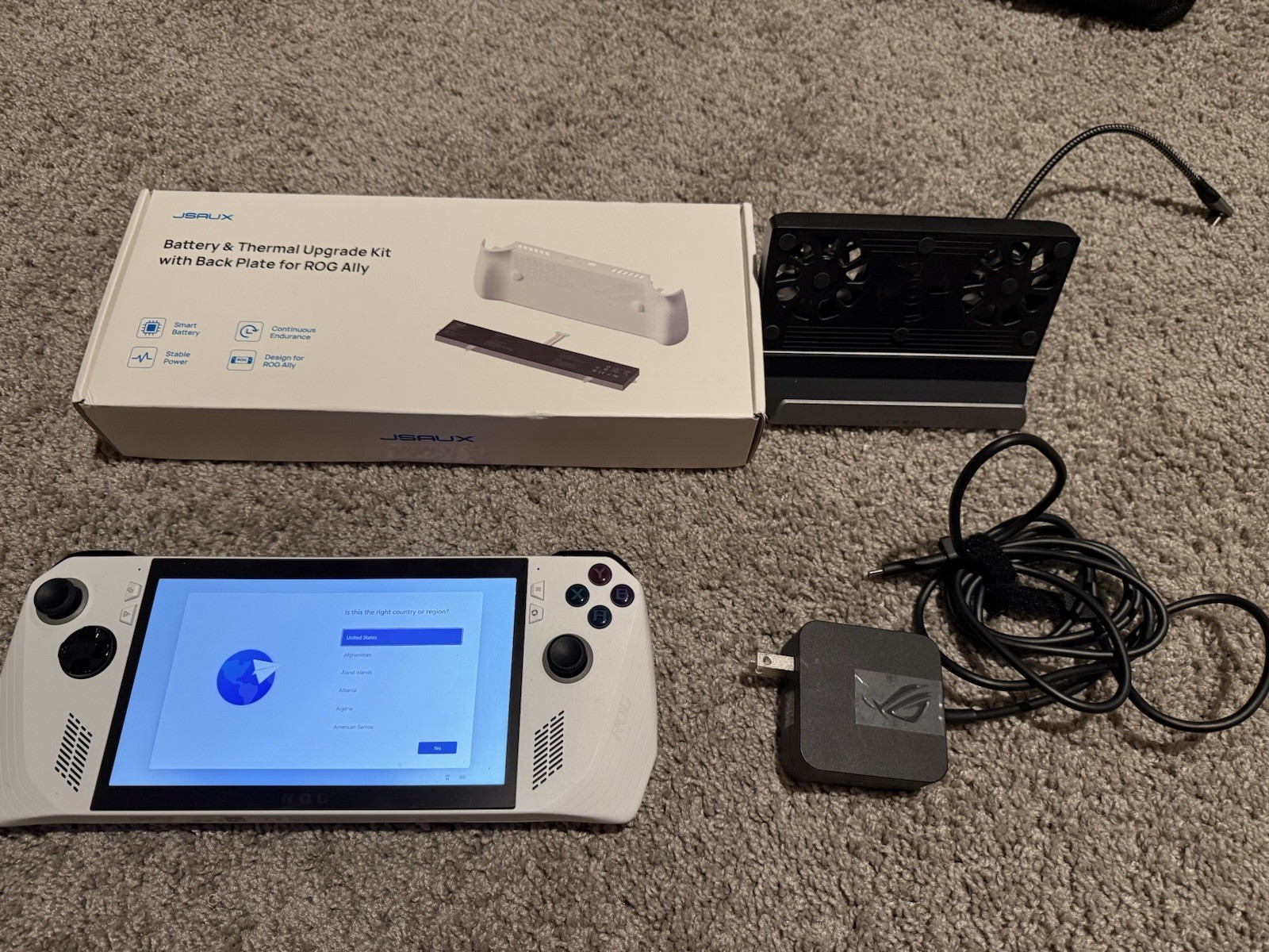 ASUS ROG Ally RC71L White 512GB Handheld PC Console 1080p w/ Charger