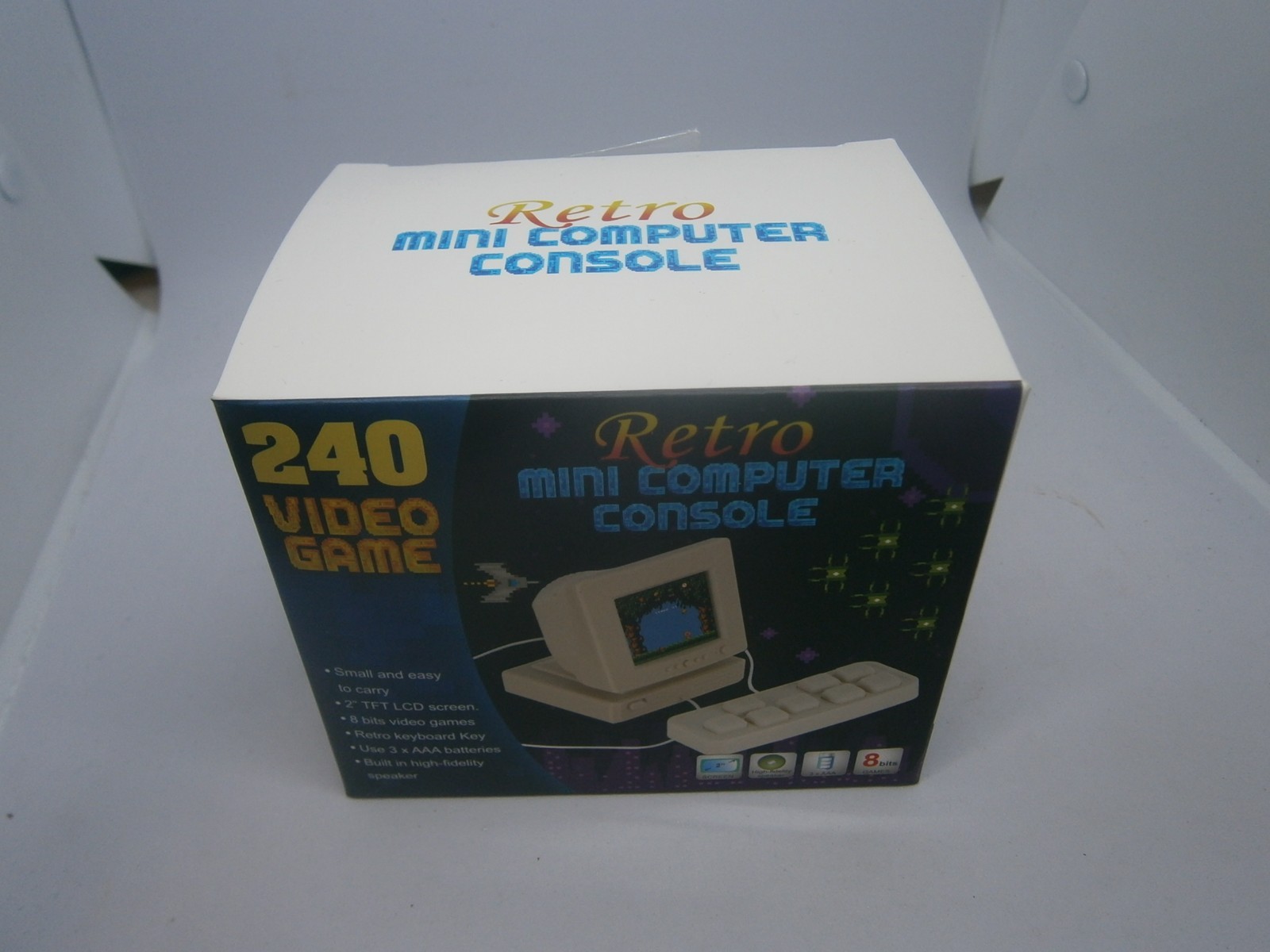 RETRO MINI COMPUTER CONSOLE PC – 240 VIDEO GAMES – 2″ SCREEN – FREE POSTAGE!