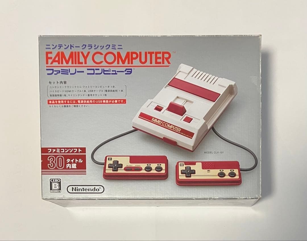 Nintendo Classic Mini Family Computer CLV-101 Famicom Console 30 Games