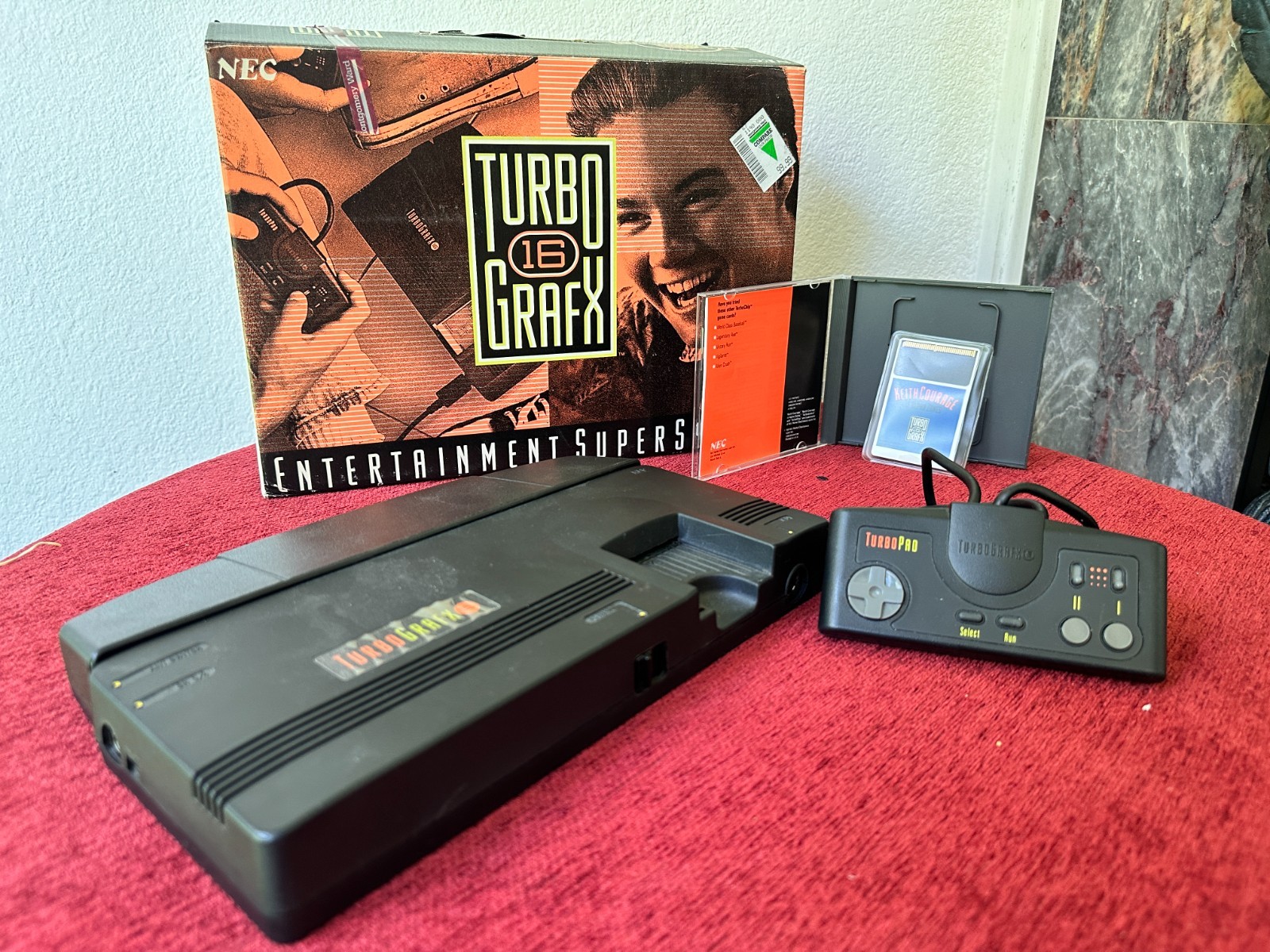 Turbo Grafx 16 TG16 Entertainment Supersystem Video Game Console CIB NEC Works
