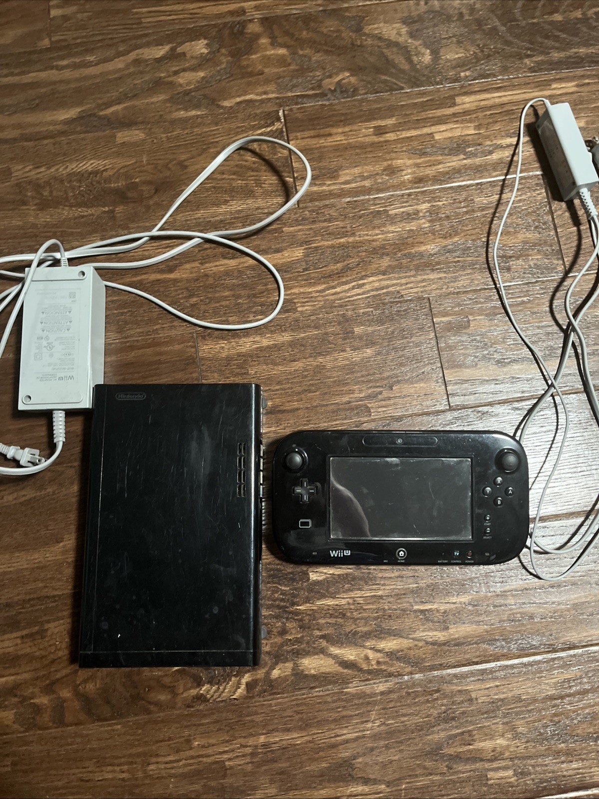 Nintendo Wii U Black 32GB Console (NO GAMES) All Necessary Cables Included