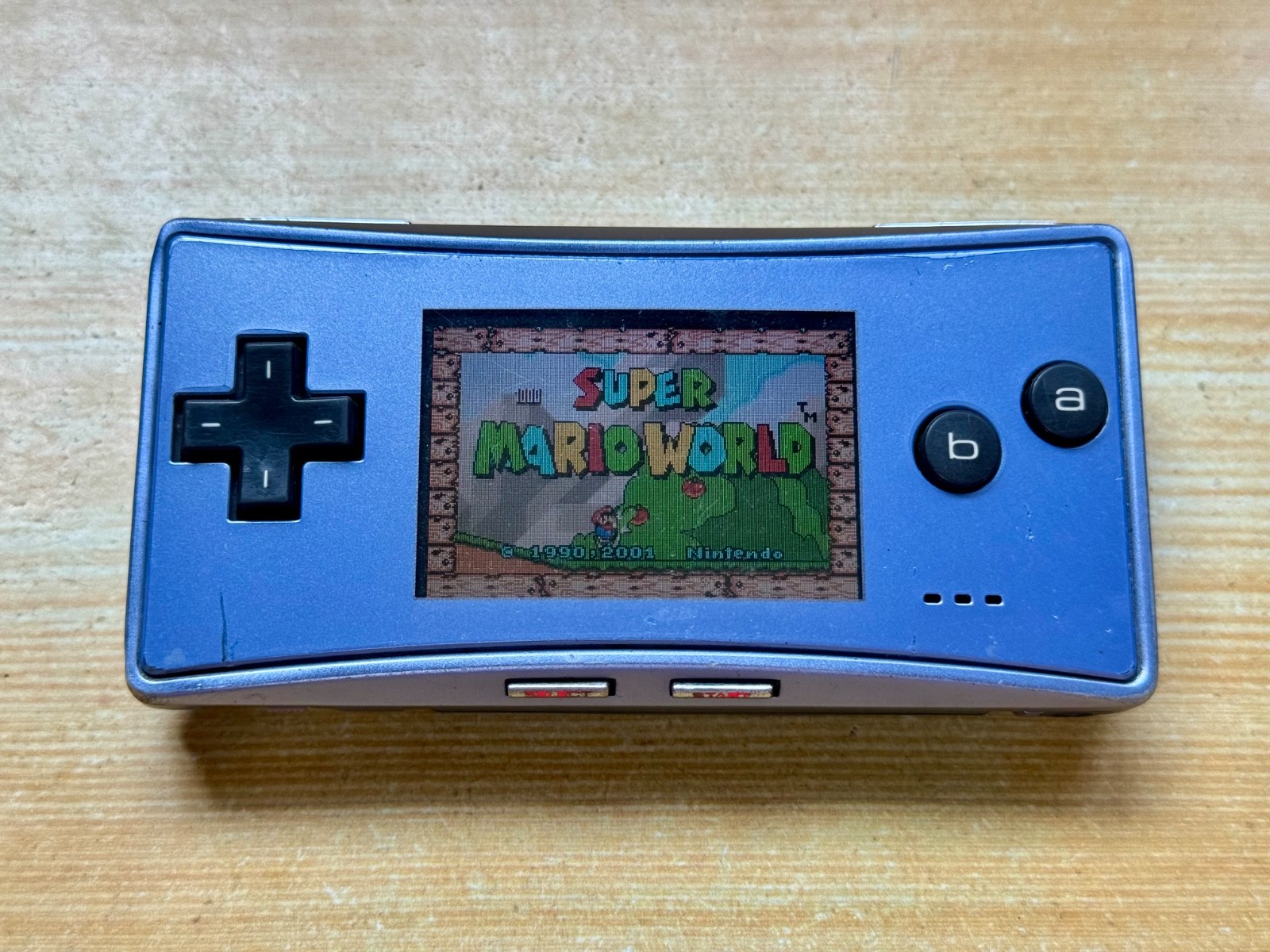 Nintendo Gameboy Micro OXY-001 Pearl Ocean Ice Blue Handheld System Console