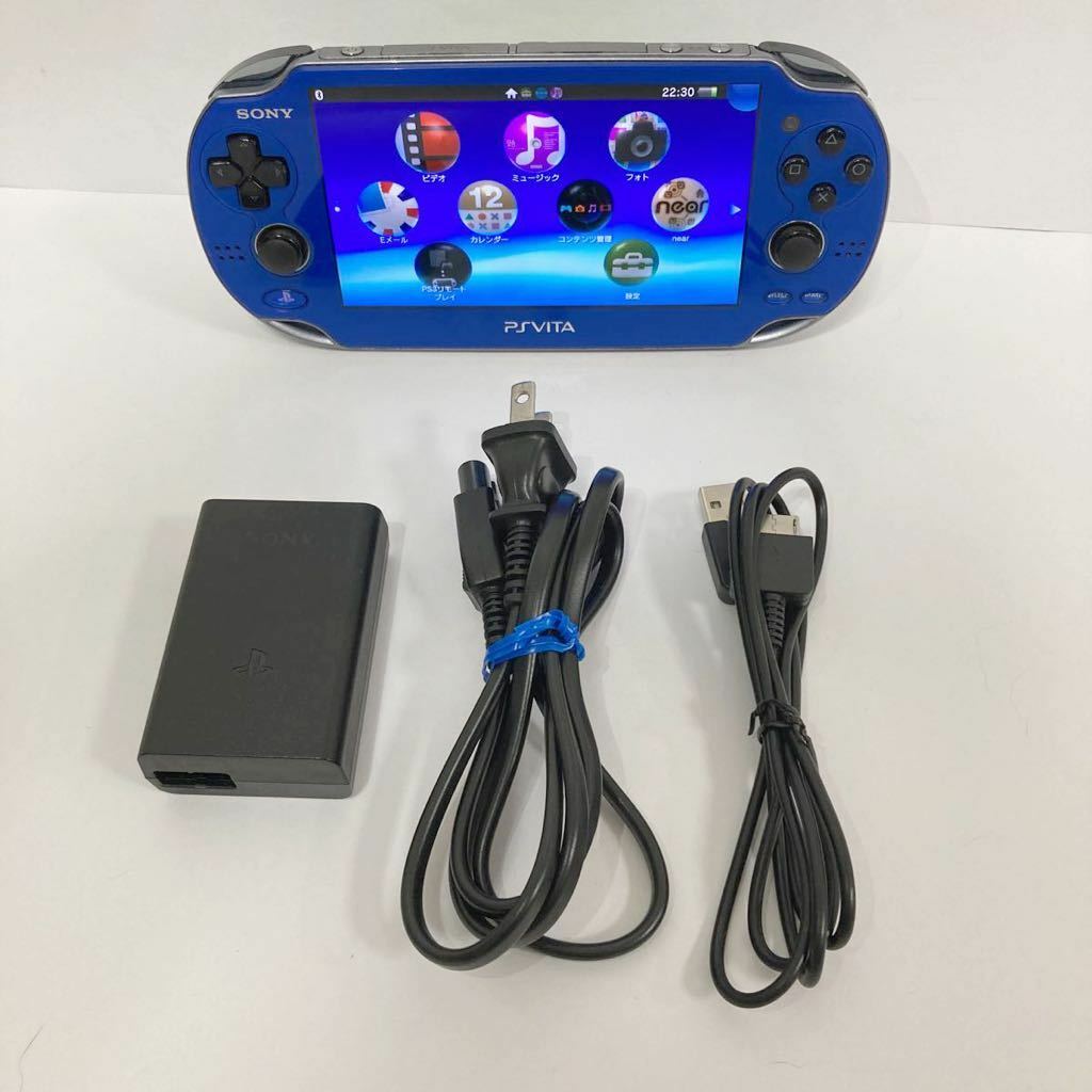 PlayStation PS Vita Wi-Fi PCH-1000 ZA04 Sapphire Blue Console sony japan